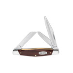 BUCK KNIVES BUCK KNIVES TRIO WOOD HANDLE 3 BLADE 420J2 STEEL