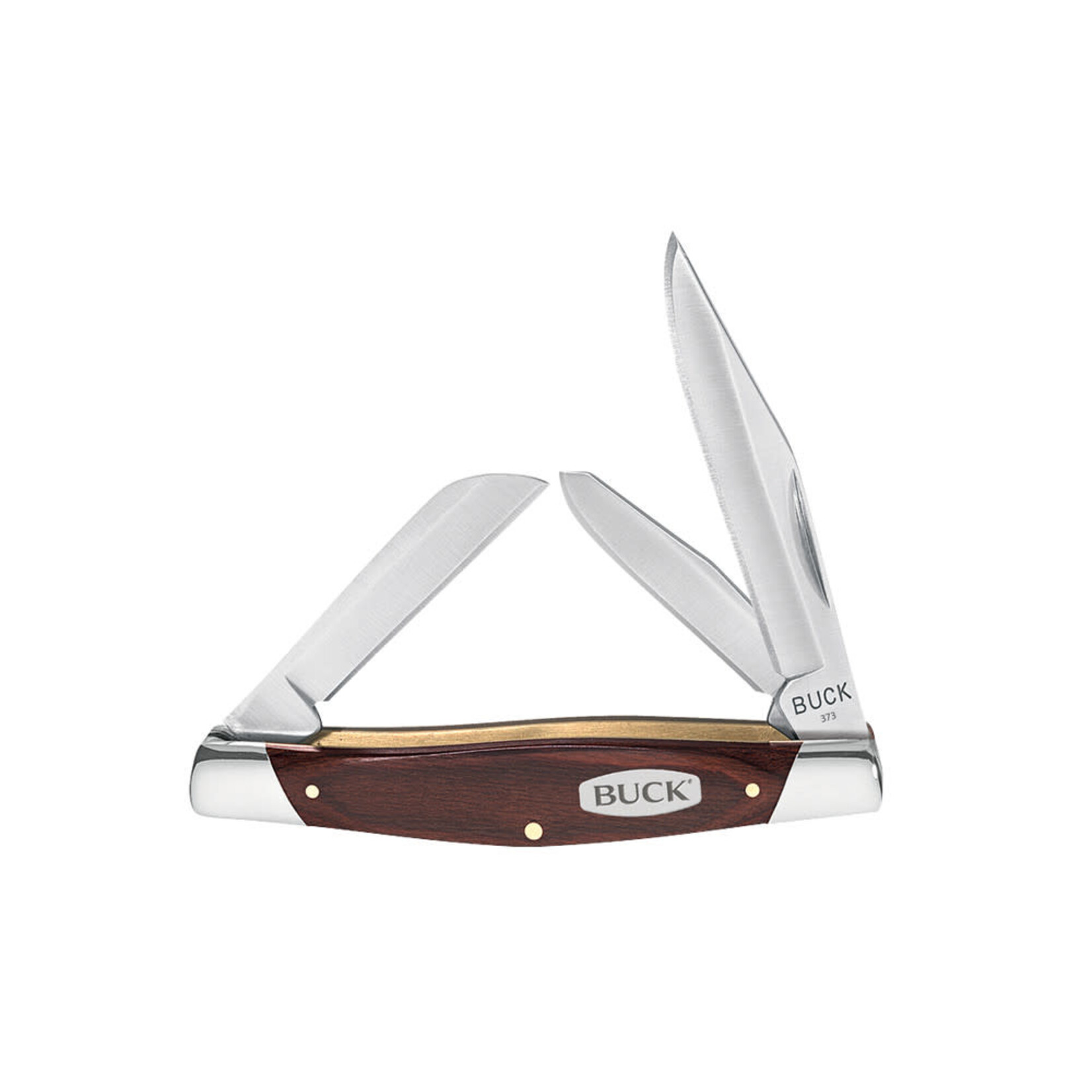 BUCK KNIVES BUCK KNIVES TRIO WOOD HANDLE 3 BLADE 420J2 STEEL