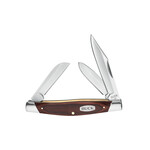 BUCK KNIVES BUCK STOCKMAN WOOD GRAIN FOLDING KNIFE 3 BLADE 420J2 STEEL 5718