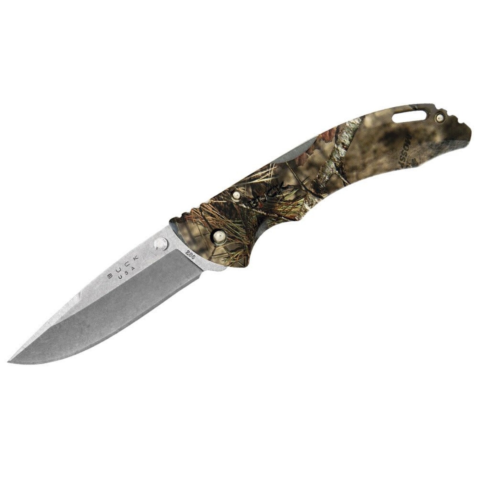 BUCK KNIVES BUCK KNIFE BANTAM  286 MOSSY OAK  CAMO 420HC STEEL 10317