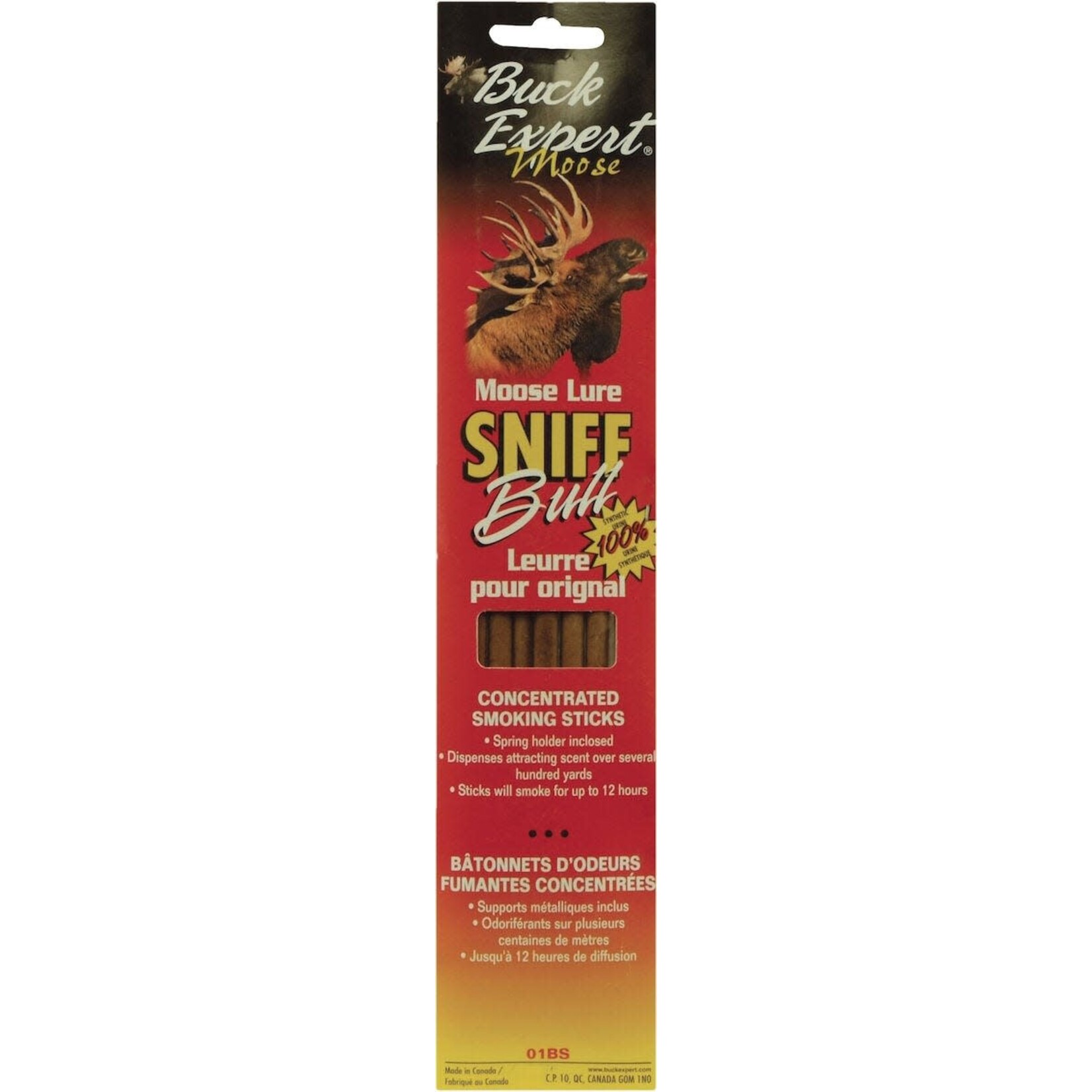 BUCK EXPERT BUCK EXPERT MOOSE COW-IN-HEAT URINE CONCENTRATED SMOKING STICKS