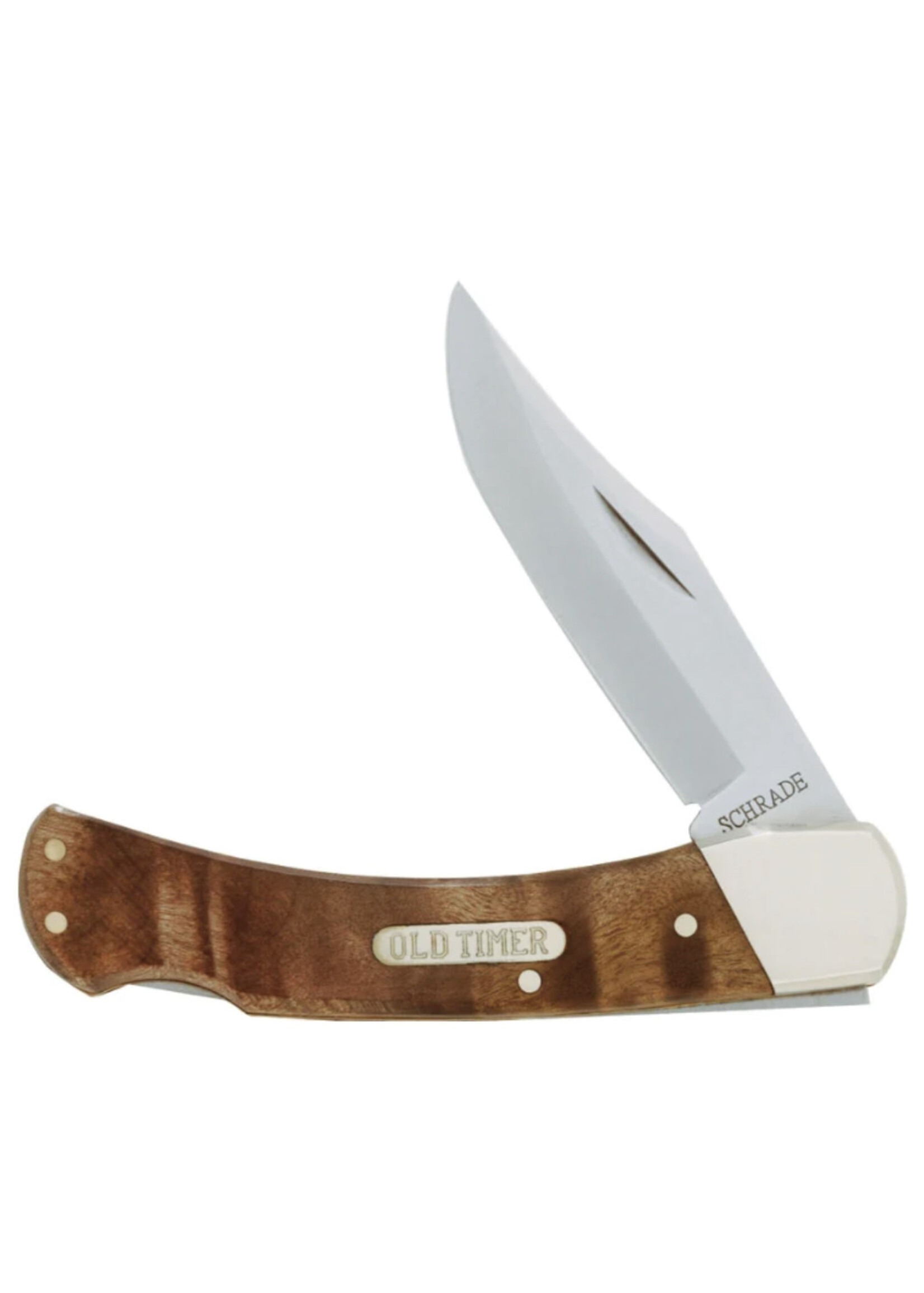 Old Timer OLD TIMER GOLDEN BEAR LOCKBACK FOLDING KNIFE 3.9” BLADE W/ LEATHER SHEATH