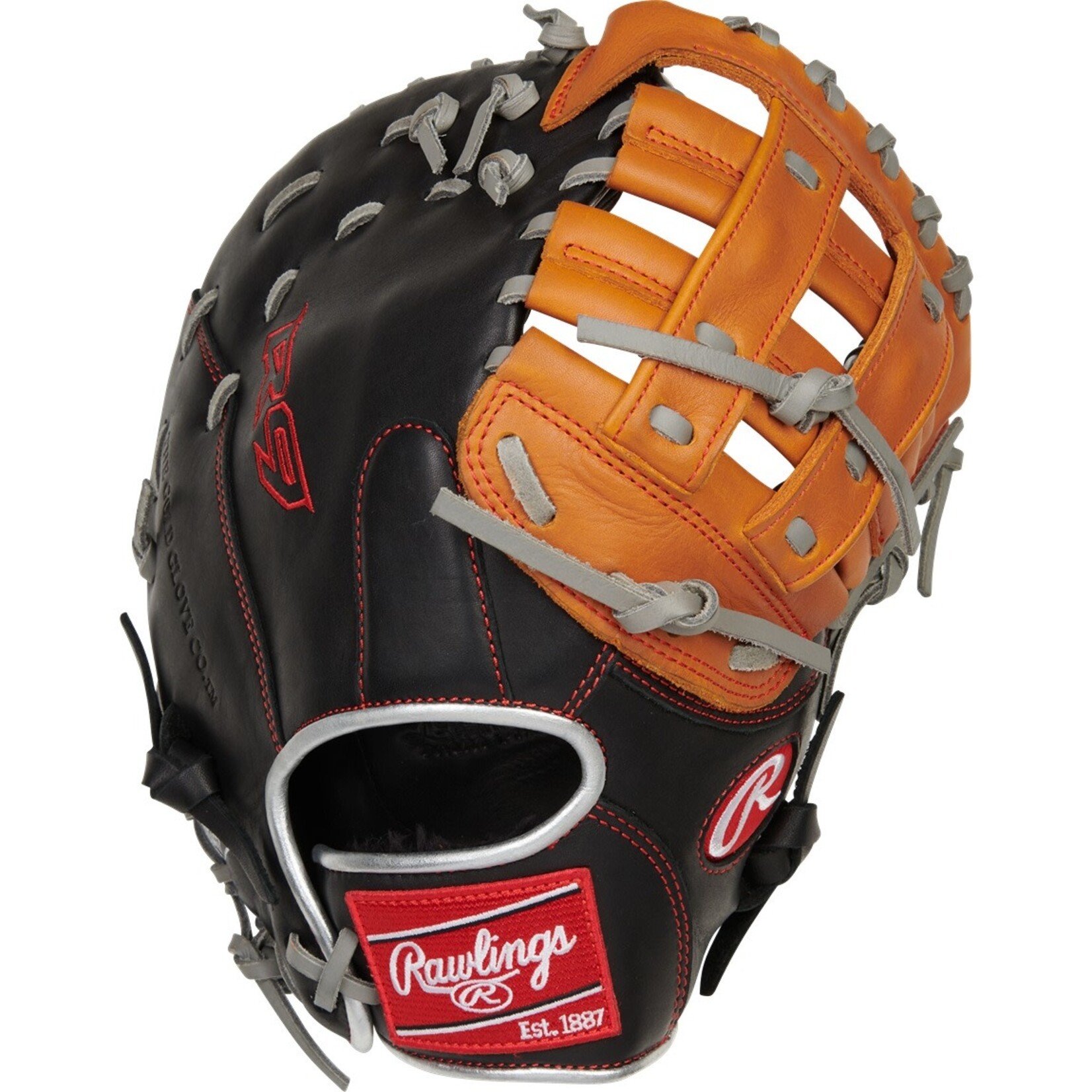 RAWLINGS RAWLINGS R9 SERIES FIRST BASE GLOVE 12" BLACK/TAN
