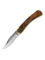 Old Timer OLD TIMER GOLDEN BEAR WITH DESERT IRON WOOD WITH LEATHER SHEATH FOLDING KNIFE