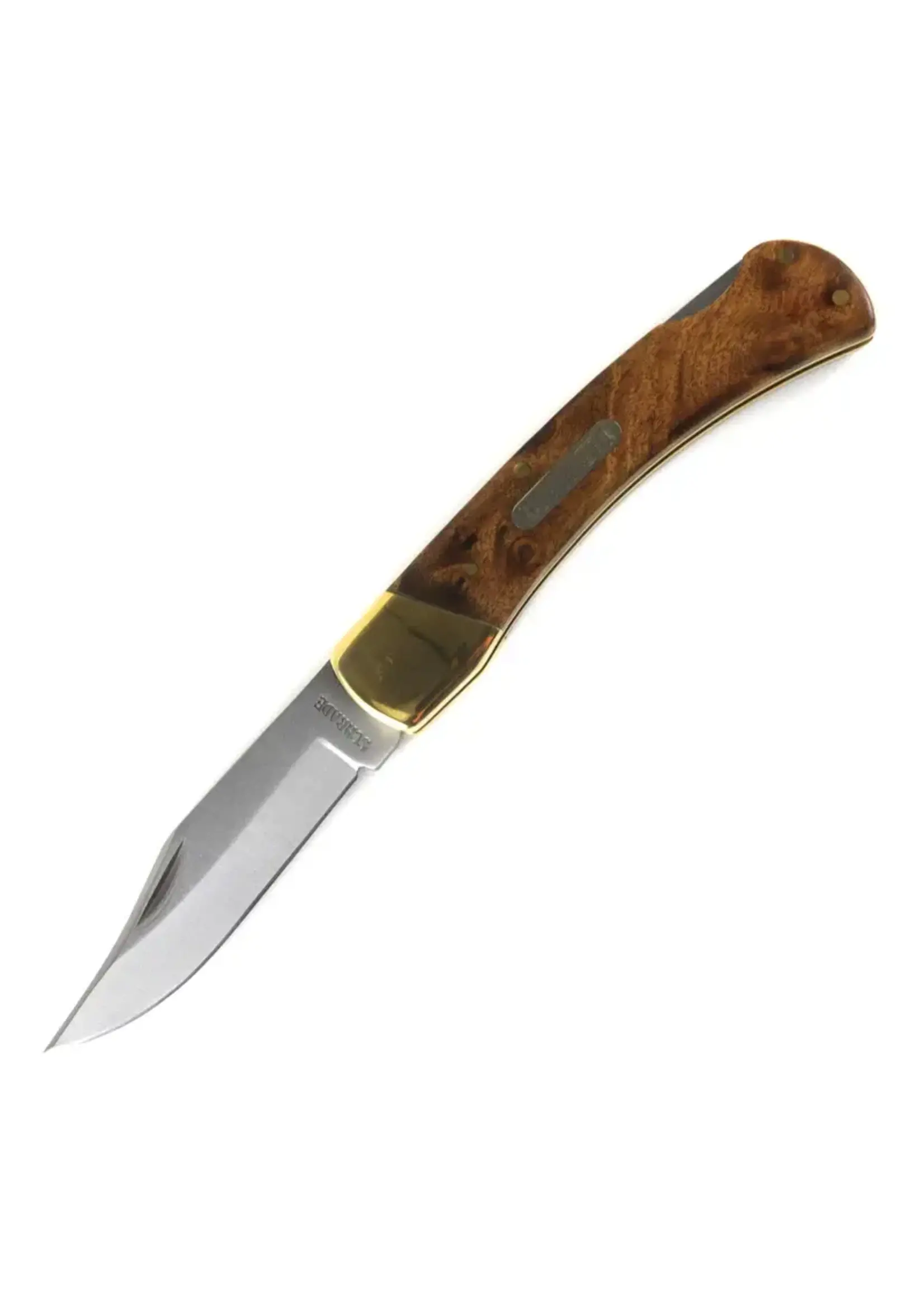 Old Timer OLD TIMER GOLDEN BEAR WITH DESERT IRON WOOD WITH LEATHER SHEATH FOLDING KNIFE