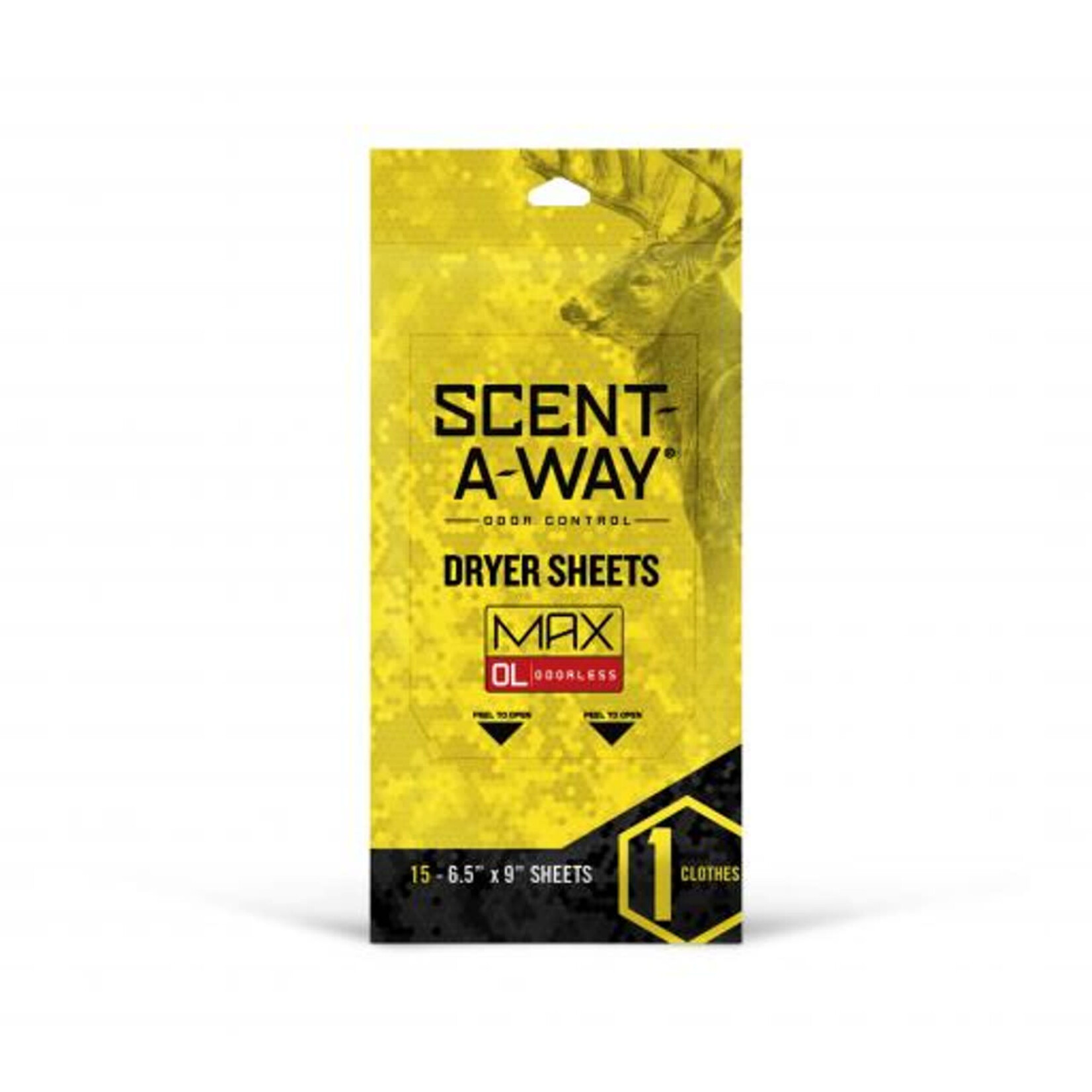 SCENT - A - WAY DRYER SHEETS UNSCENTED 15- 6.5 IN X 9 IN SHEETS