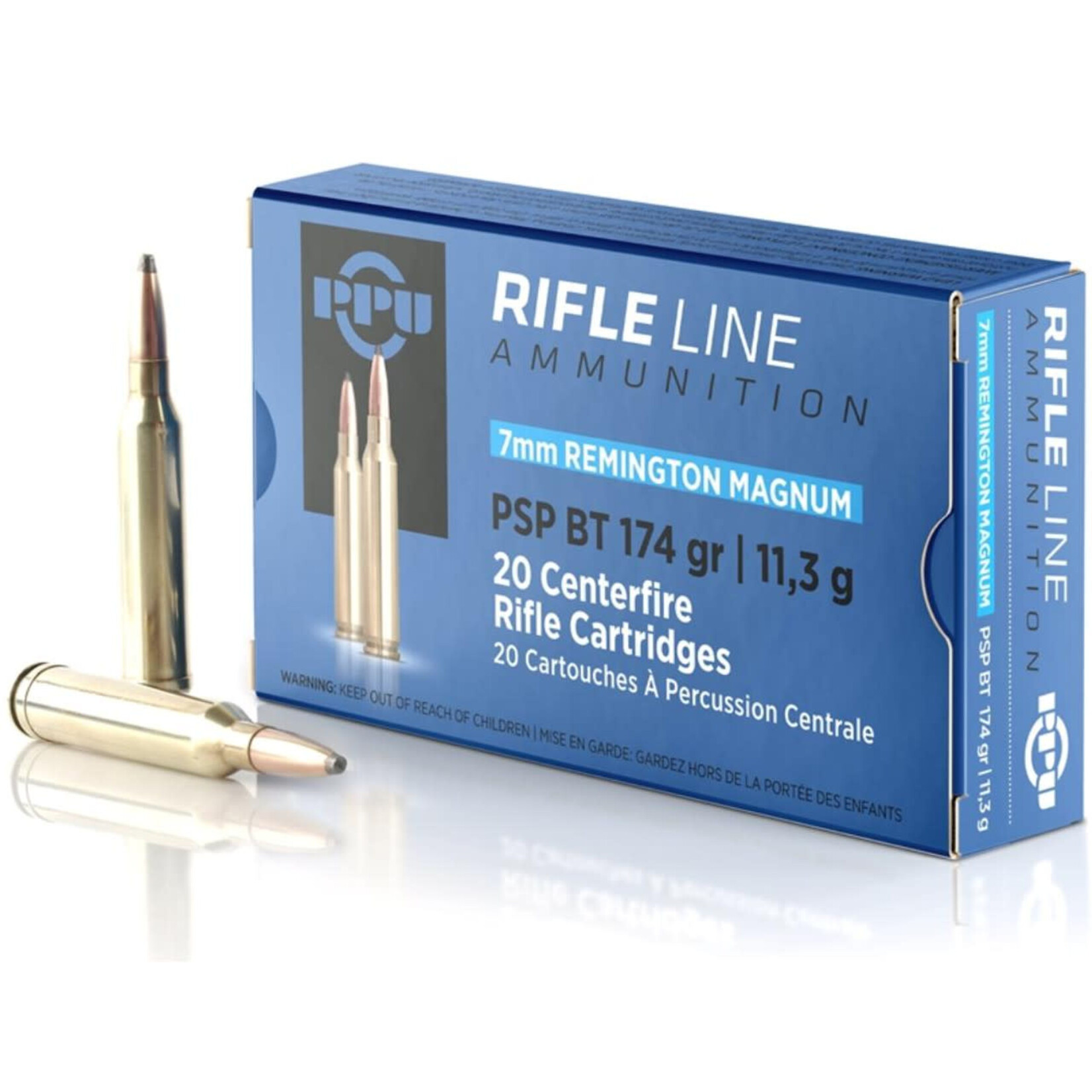 PPU PPU 7MM REM MAG RIFLE LINE 174 GR PSP 20 RDS