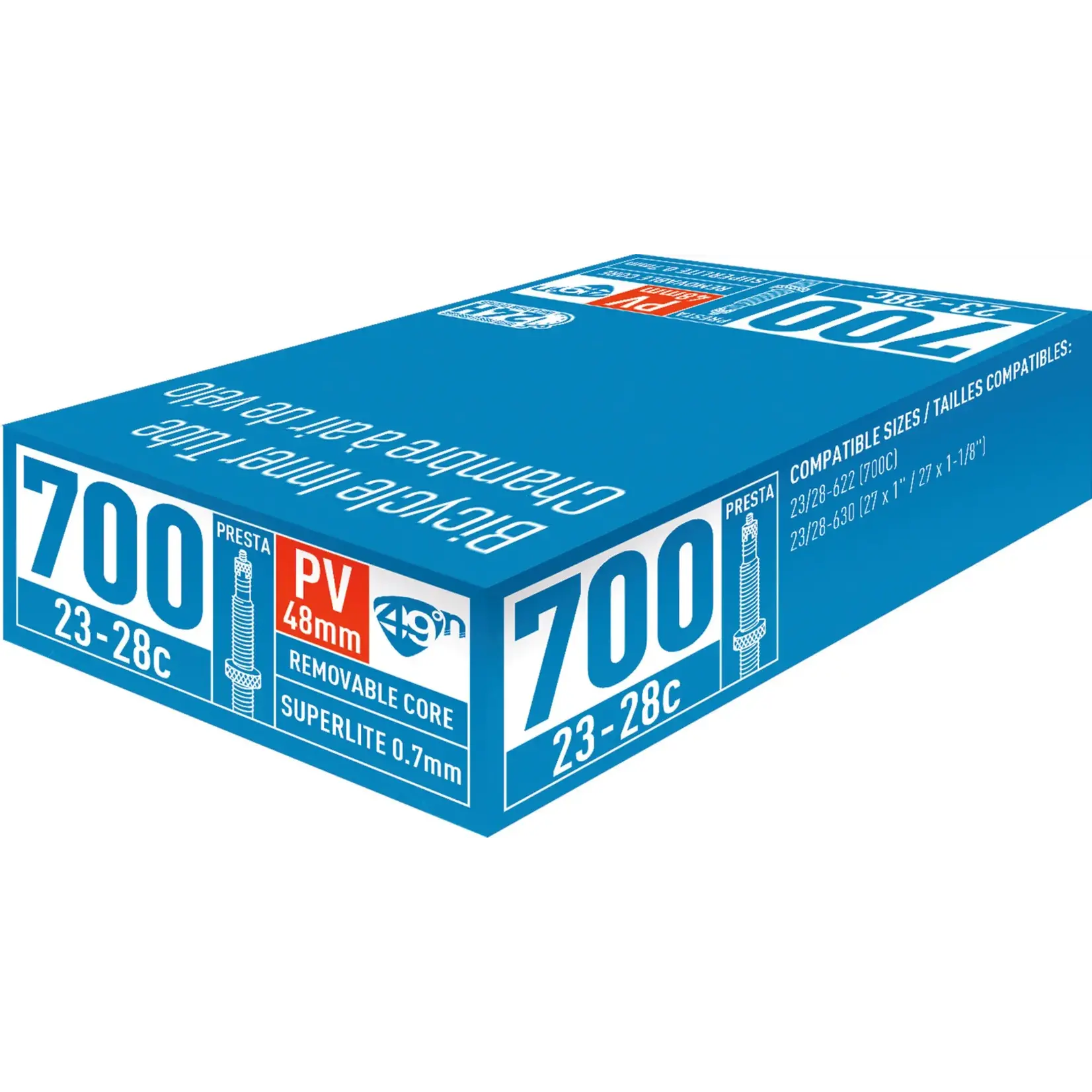 49N 49N TUBE  SL 700C x 23-28MM PRESTA 60