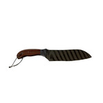 MORRIS KNIVES CHEF/CAMP KNIFE BLOOD WOOD 6.75” AEB-L  W/LEATHER