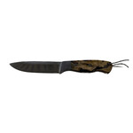 MORRIS KNIVES HUNTER KNIFE 4.5” S30V NOOTKA CYPRESS W/ LEATHER SHEATH