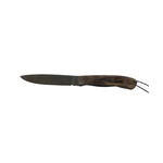 MORRIS KNIVES BIRD & TROUT 4.5” S30V CARAGANA W/ LEATHER SHEATH