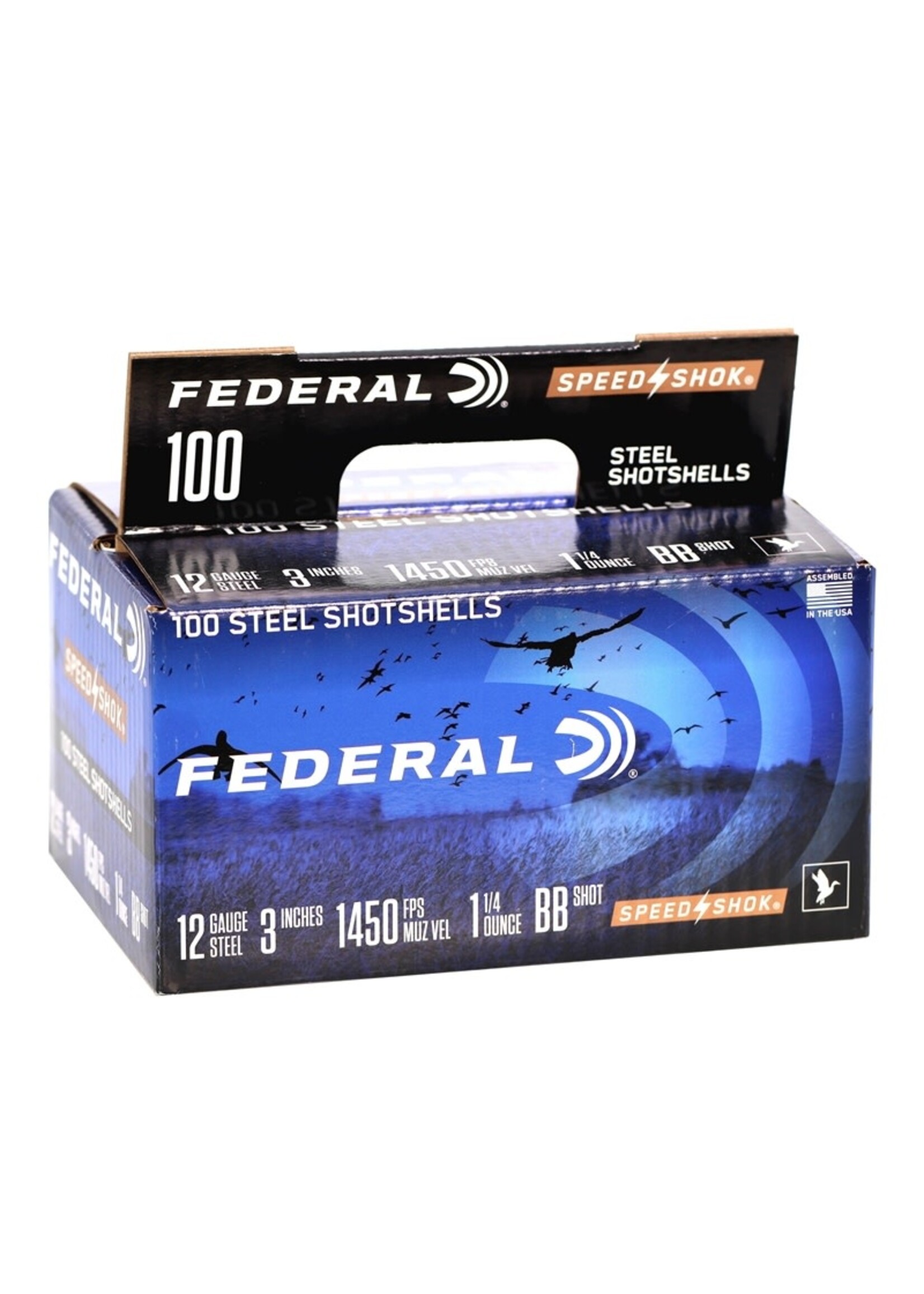 FEDERAL FEDERAL 12 GA 3” SPEED SHOK BB SHOT 1 1/4 OZ 100 SHOTSHELLS