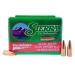 SIERRA 22 CAL 224 DIA 55GR 100 RIFLE BULLETS