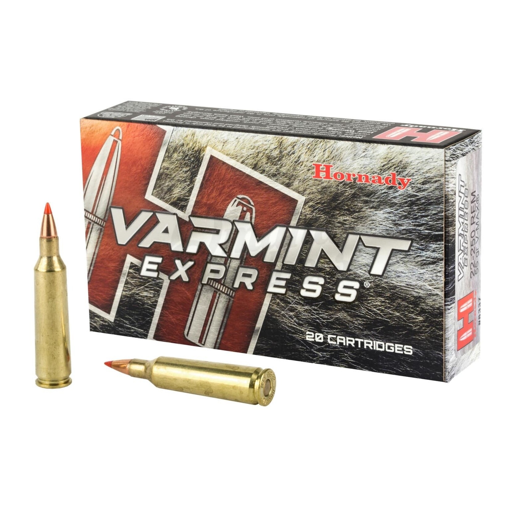 HORNADY HORNADY 22-250 REM 55 GR V-MAX VARMINT EXPRESS 20 RNDS
