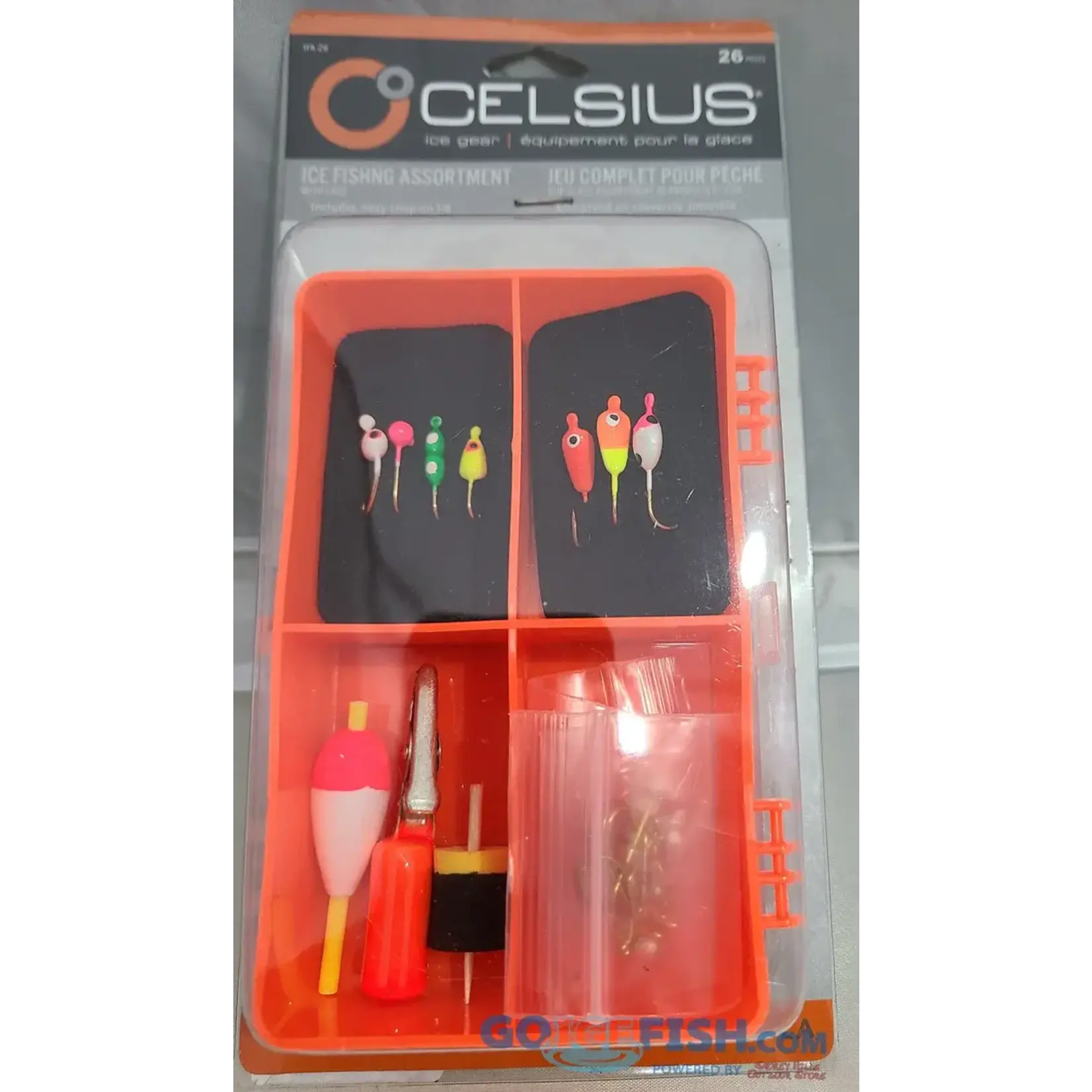 CELSIUS ICE FISHING ASSORTMENT W/CASE