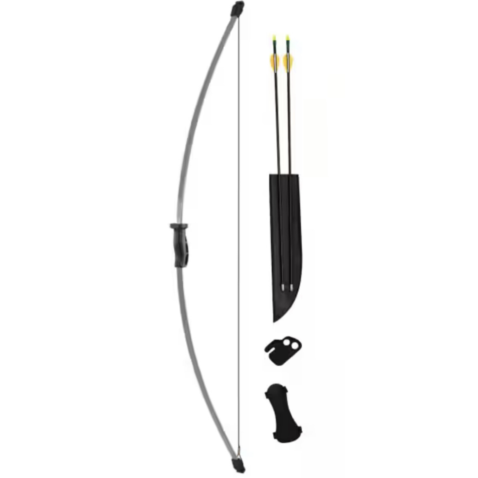 BEAR ARCHERY BEAR ARCHERY RECURVE YOUTH ARCHERY SET WIZARD 17”-24” DL 10-18 LBS W/ 2 ARROWS/ ARMGUARD/ FINGERTAB /QUIVER