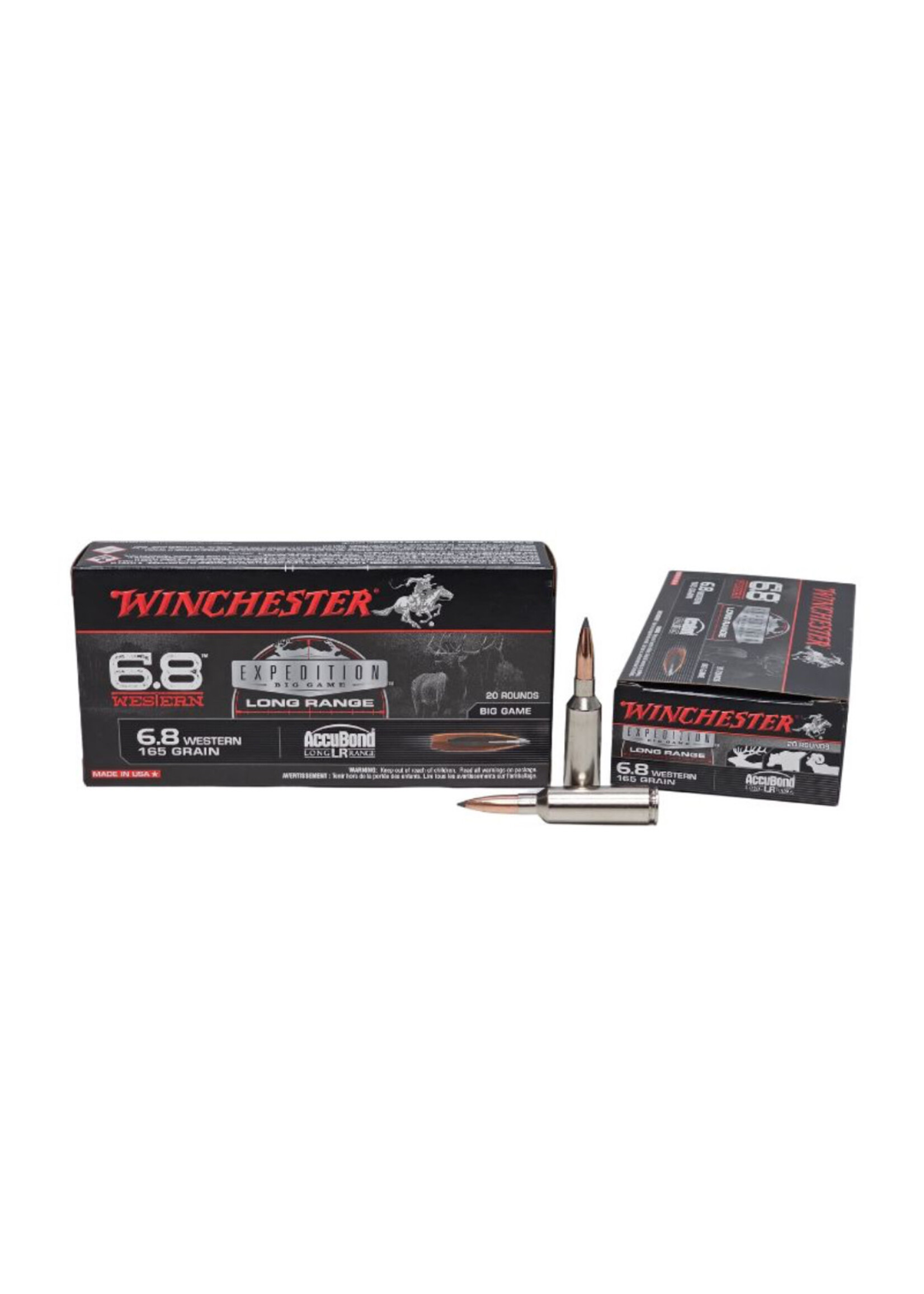 WINCHESTER WINCHESTER 6.8 WESTERN 165 GR ACCUBOND LR 20 RDS