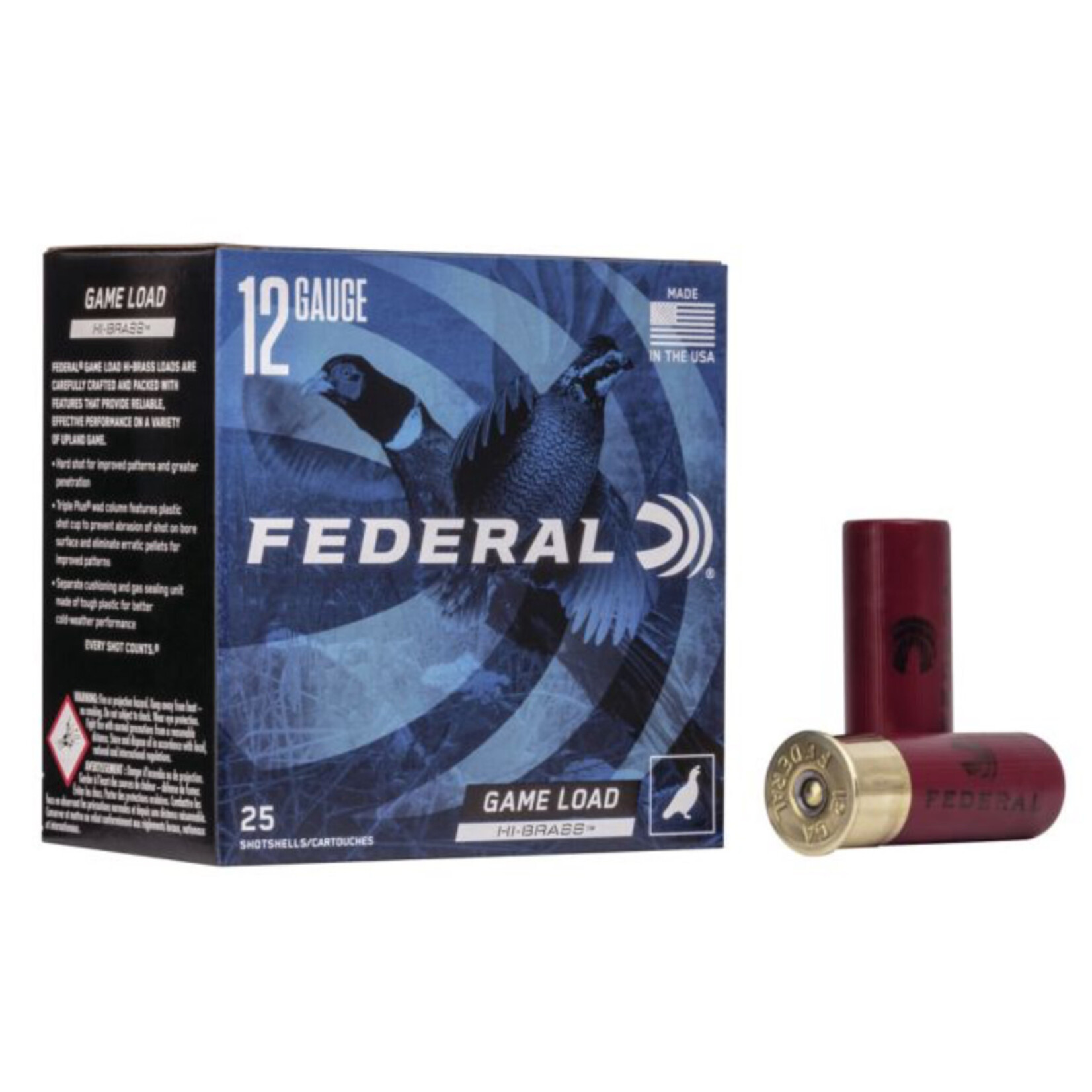 FEDERAL FEDERAL 12 GA 2 3/4” 6SHOT GAME LOAD 25 SHOTSHELLS