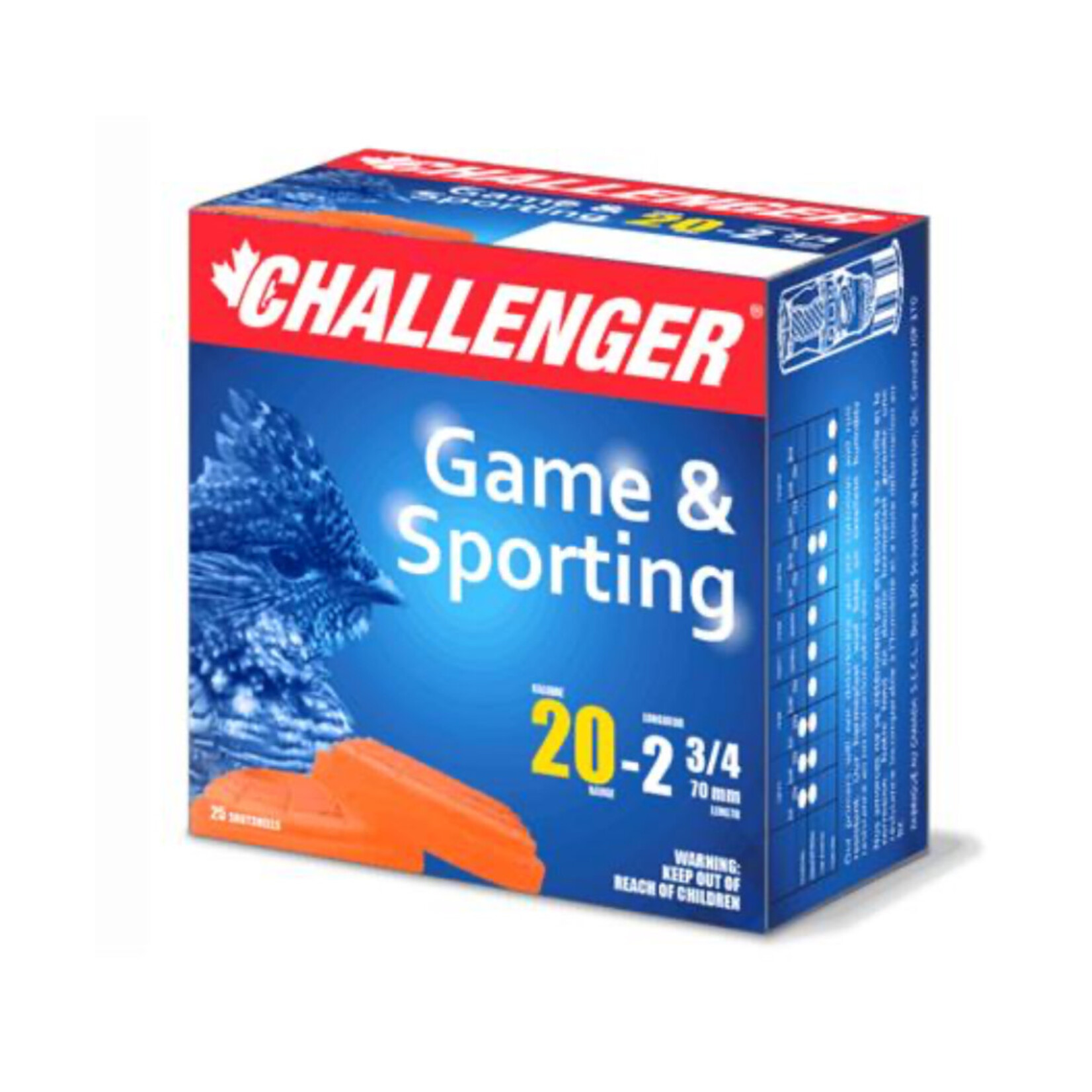 CHALLENGER CHALLENGER 20 GA 2 3/4” #4 7/8 OZ