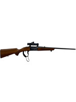 Savage Arms USED SAVAGE LEVER 243 WIN MODEL 99C W/ RED DOT, BOX MAG, 22" BRL/ AMMUNITION/ SLING  1976 PISTOL GRIP WOOD STOCK