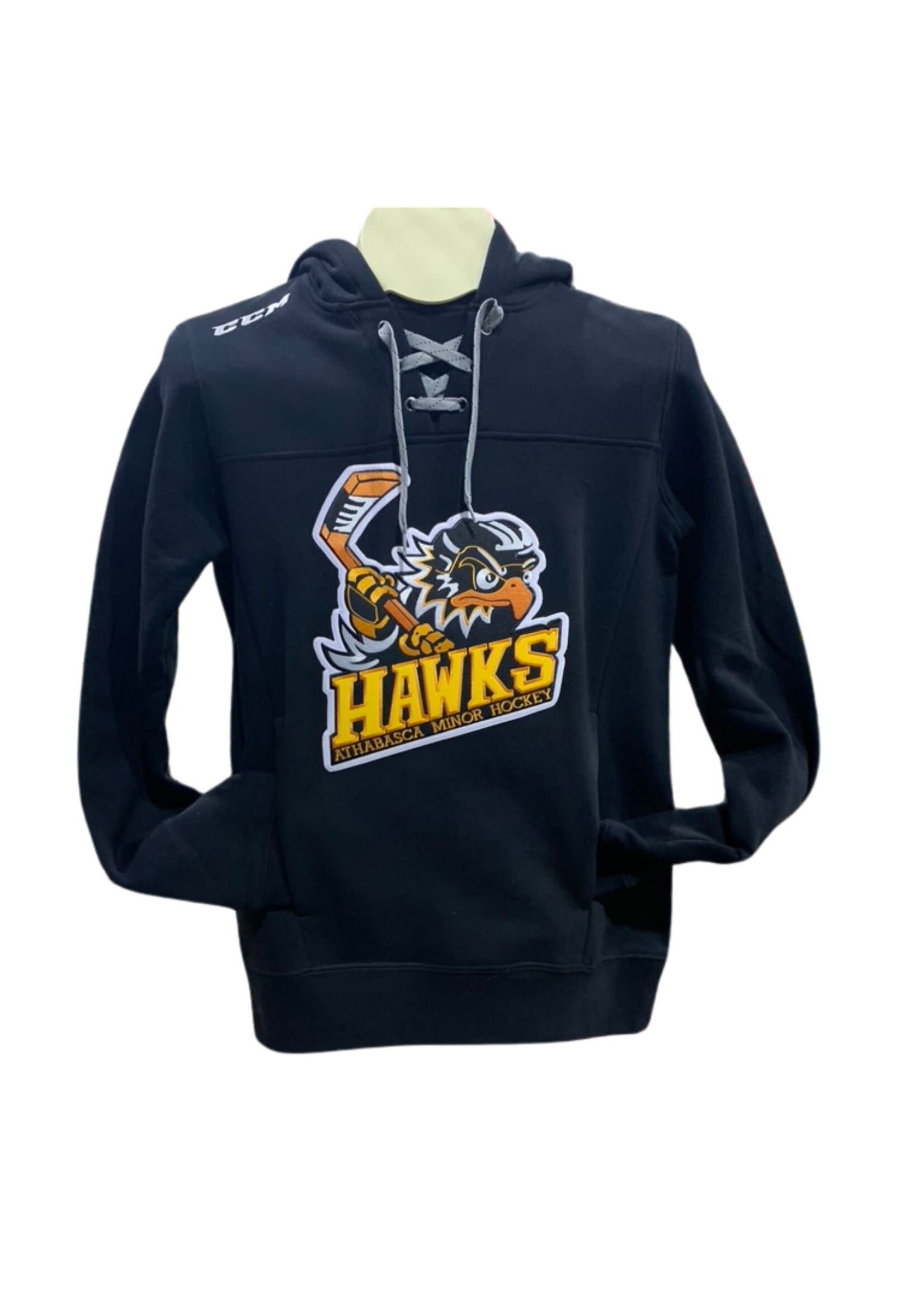 CCM Hockey HAWK CCM 7512 JRSY FLCE HOODY BLK v2 SR .12