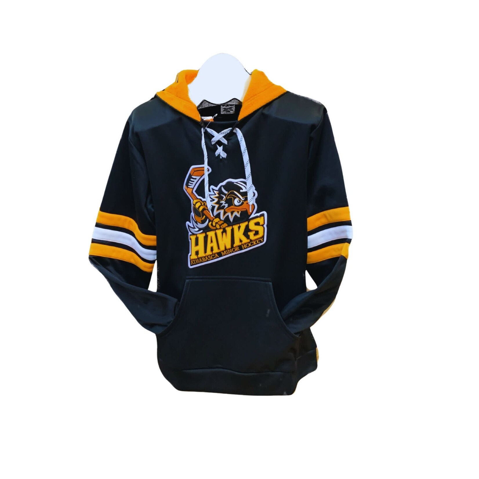 ATHLETIC KNIT HAWKS YTH ATHLETIC KNIT HOODY  TWILL LOGO  W/ POCKET
