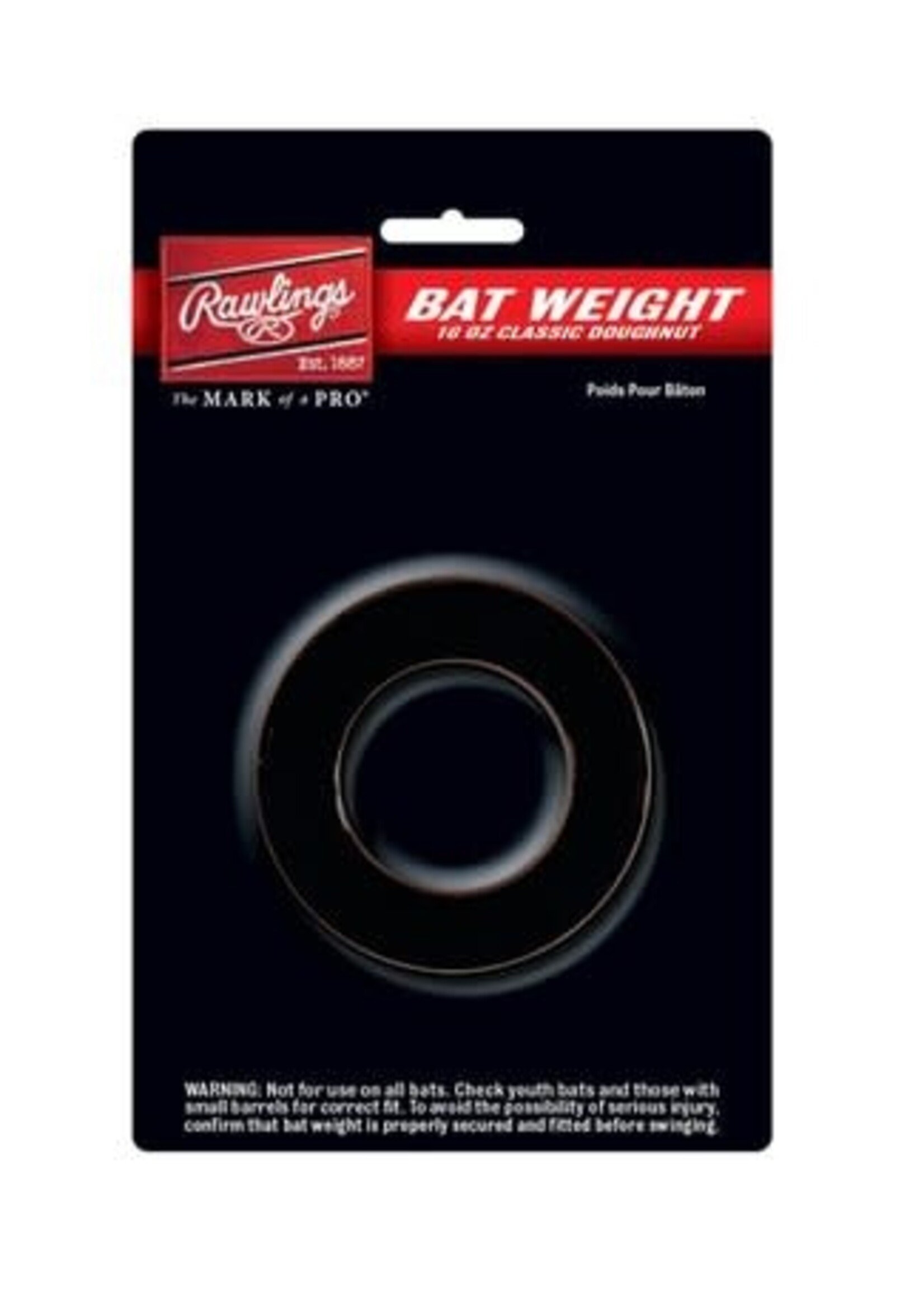 RAWLINGS RAWLINGS BAT WEIGHT 16 OUNCE BLACK