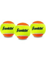 FRANKLIN TENNIS BALL STARTER BEGINNER 3 PACK ORANGE/YELLOW