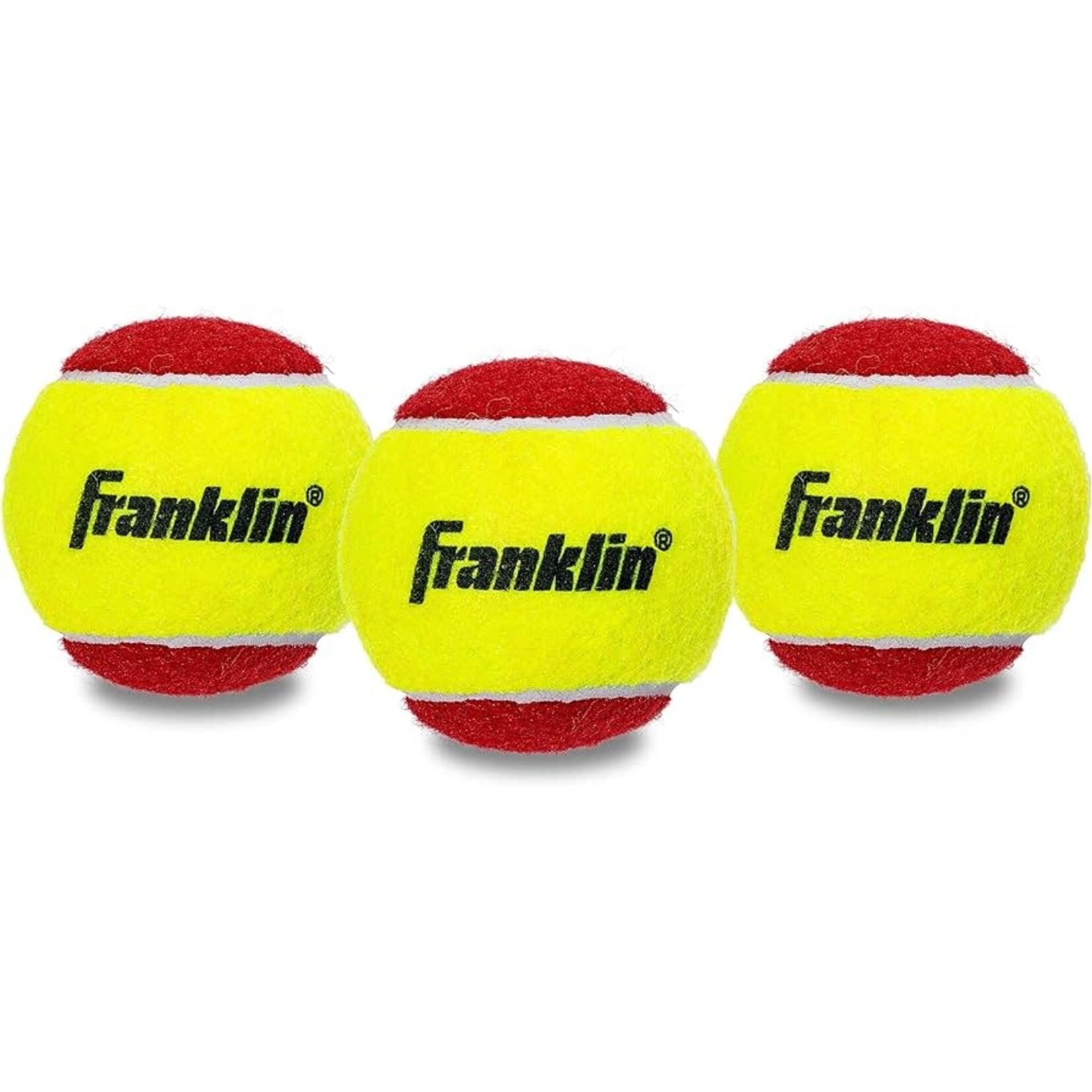 FRANKLIN TENNIS BALL STARTER BEGINNER 3 PACK RED/YELLOW