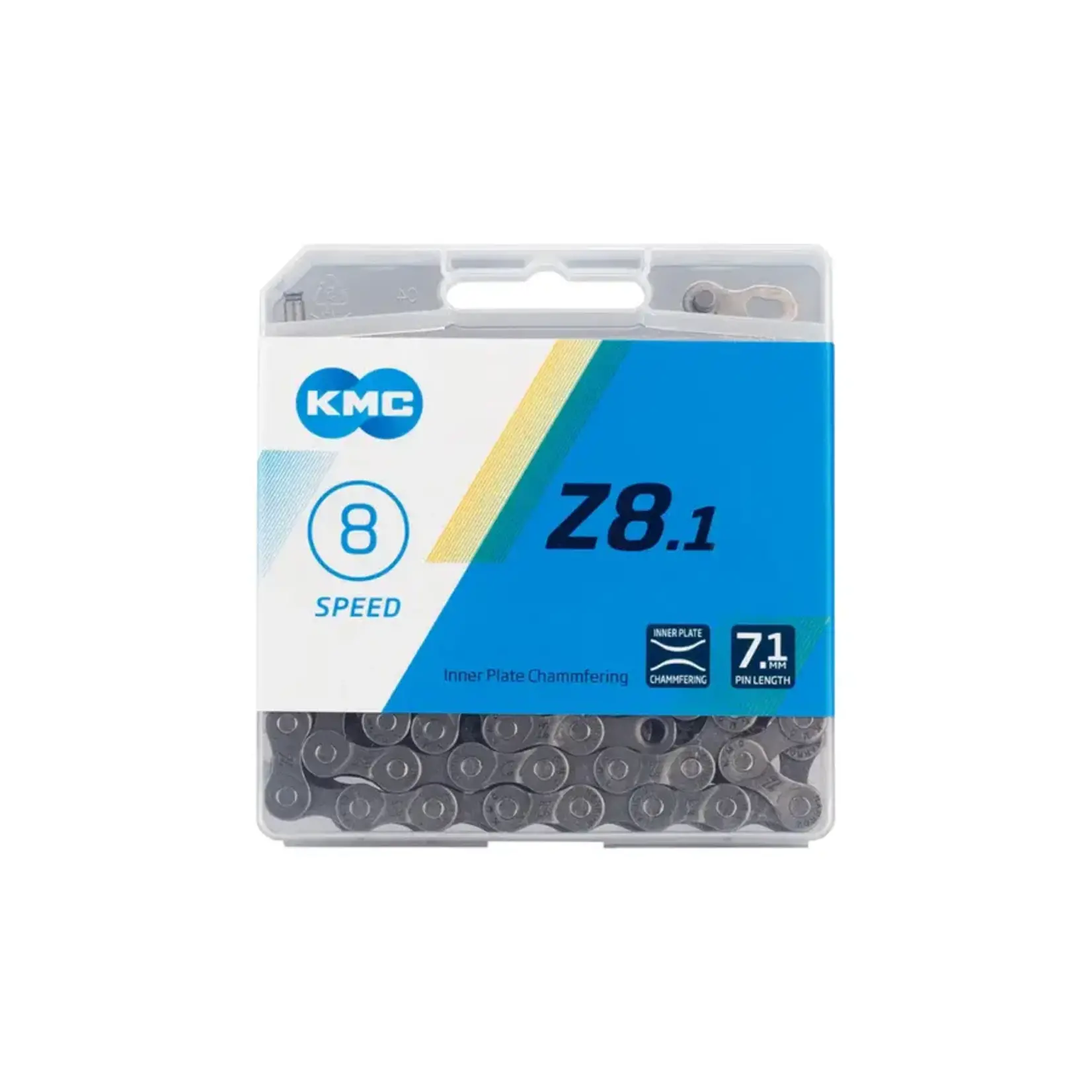 KMC, Z8.1 RUSTBUSTER, CHAIN, SPEED: 8, 7.1MM LINKS: 116, SILVER