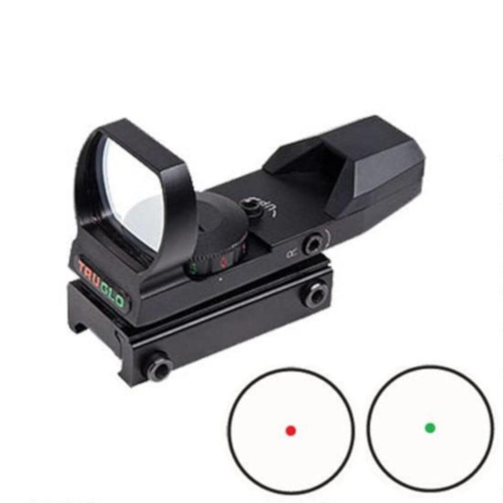 TRUGLO TRUGLO REFLEX SIGHT  34X24MM RED/GREEN  TG8370B WEAVER STYLE 5 MOA