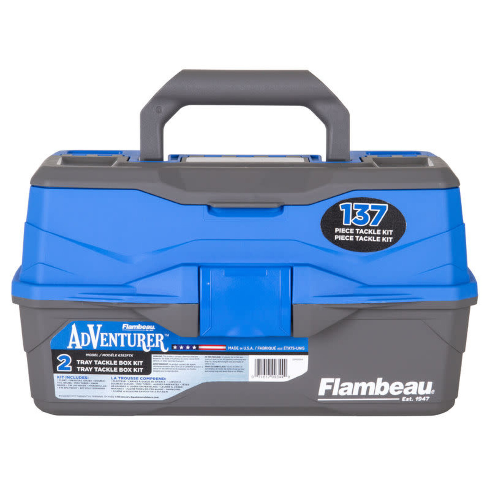 Flambeau FLAMBEAU ADVENTURER 2 TRAY TACKLE BOX- DARK BLUE