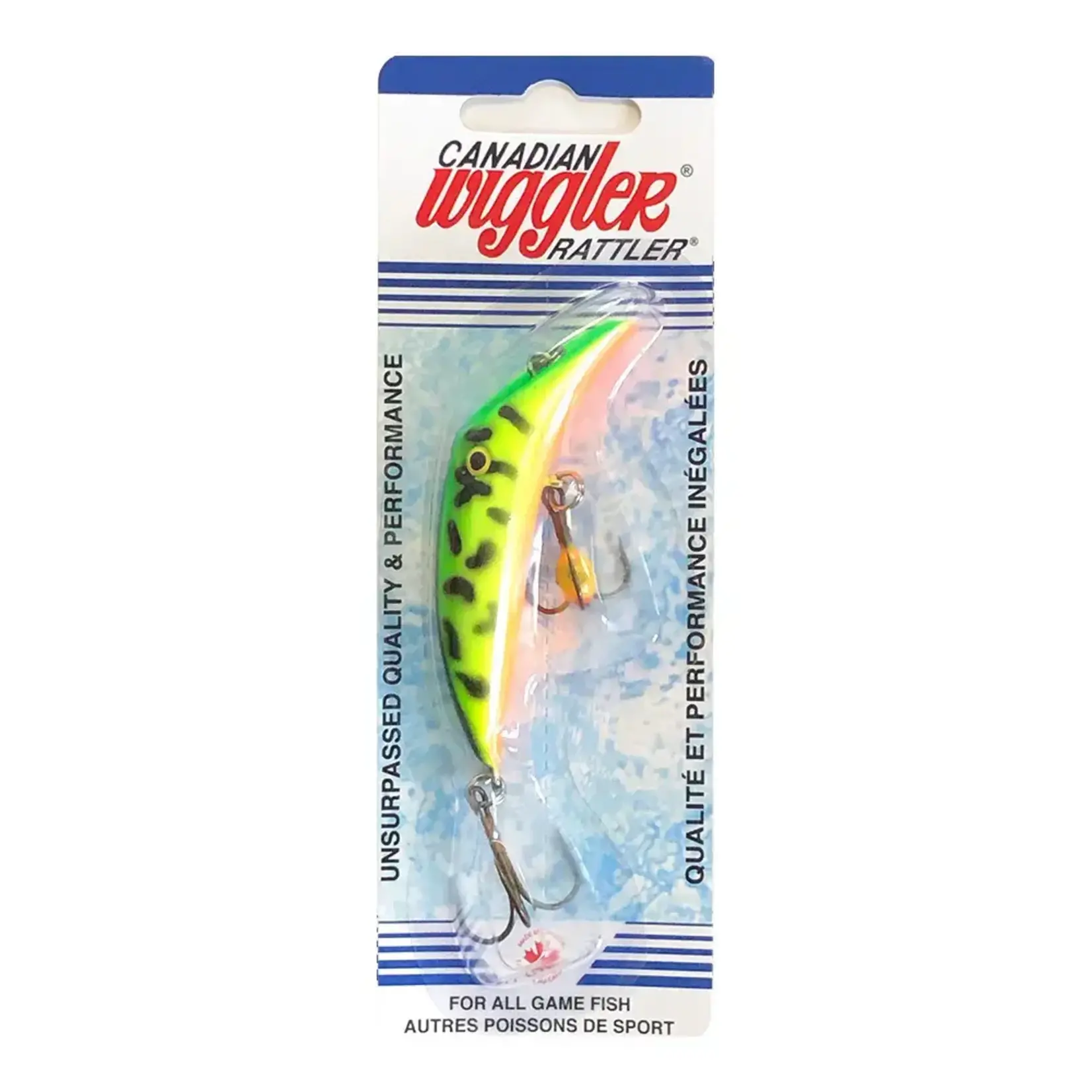 CANADIAN WIGGLER RATTLE BLUE SHINER 9/16OZ  1/4"
