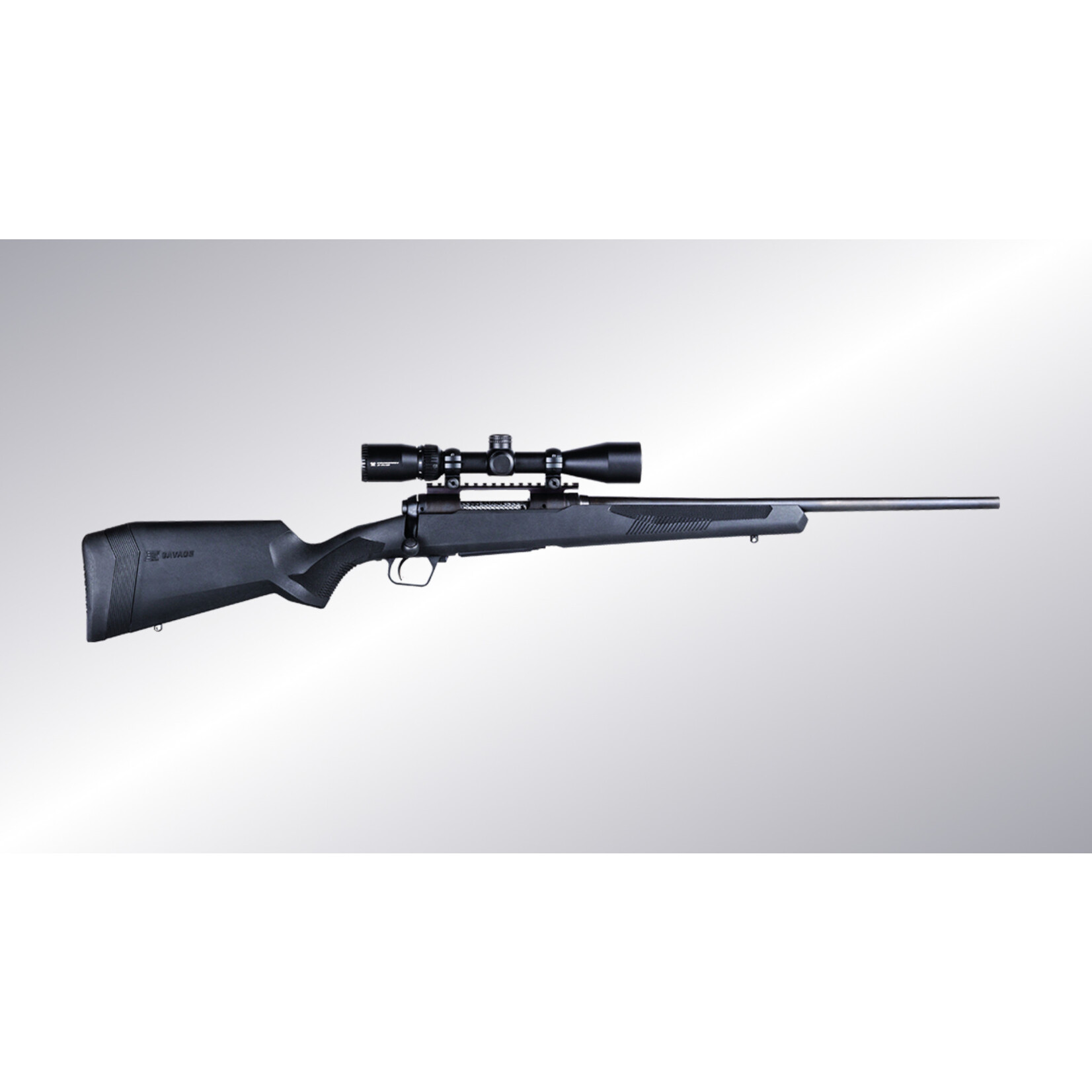 Savage Arms SAVAGE 270 WIN 110 APEX STORM XP BLACK SYNTH STOCK W/ 3-9X40 SCOPE/ 4 RDS/ 20”BRL