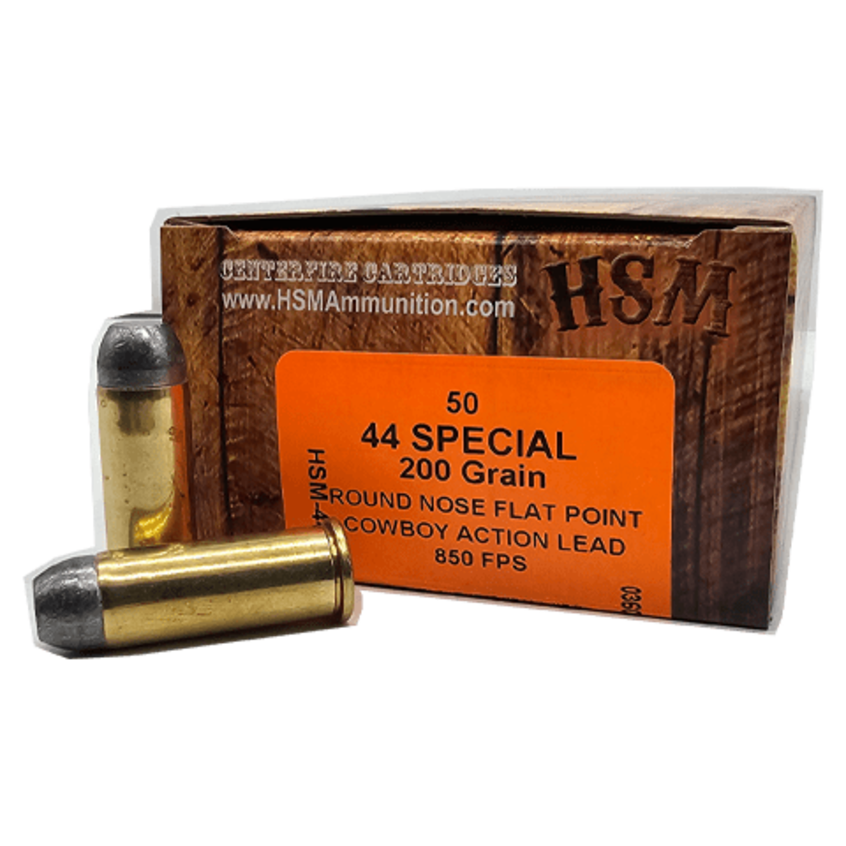 HSM HSM 44 SPL SPECIAL 200 GR LEAD ROUND FLAT POINT 850 FPS COWBOY ACTION 50 RDS