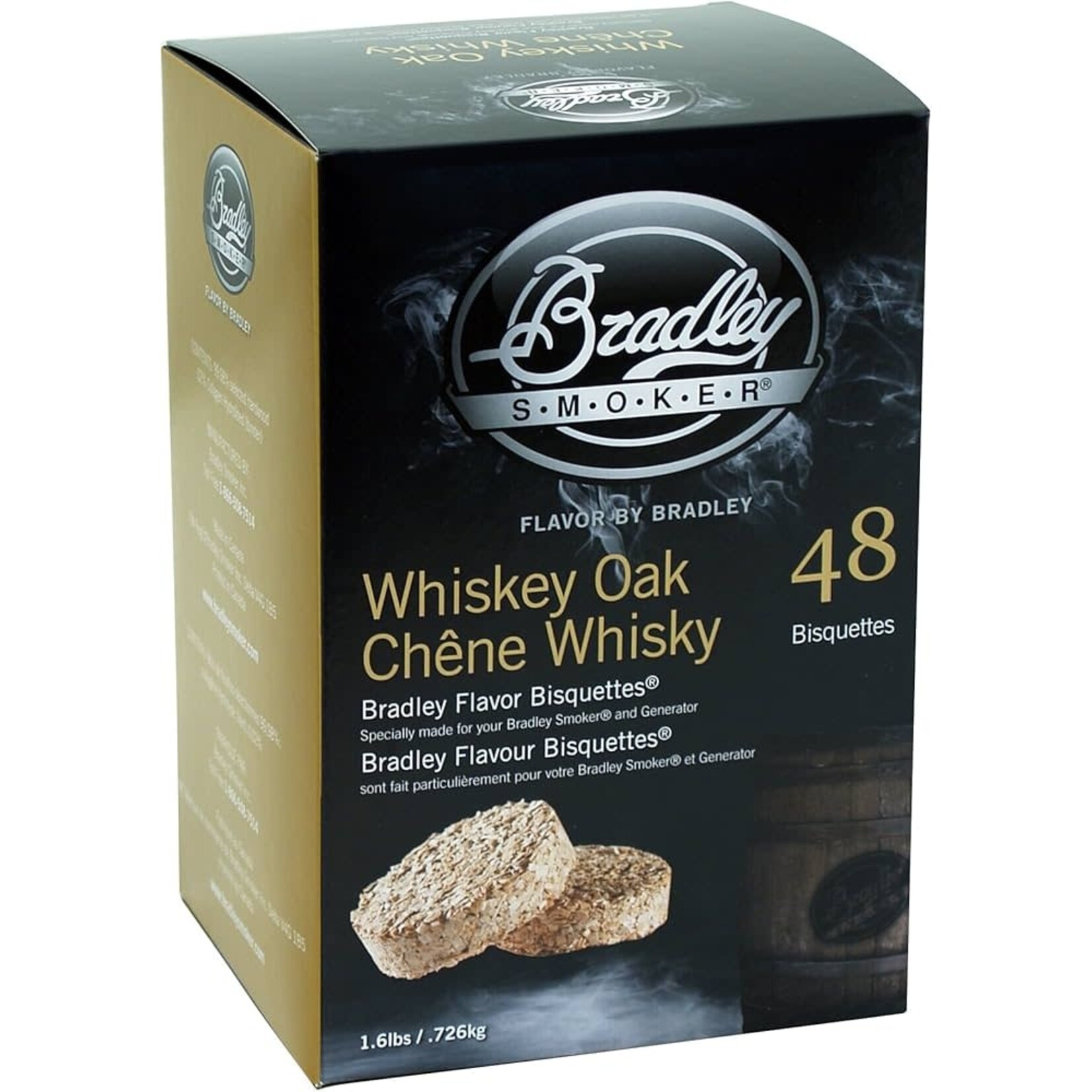 Hi Mountain BRADLEY BISQUETTES WHISKEY OAK 48 CT
