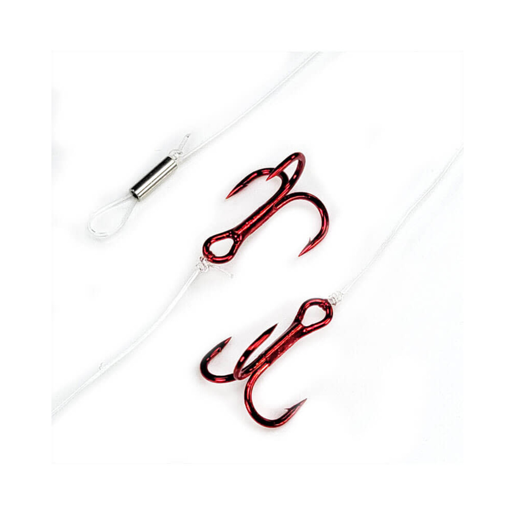 GAMAKATSU TREBLE STINGER RIG WIRE LEADER  HOOK SIZE #8