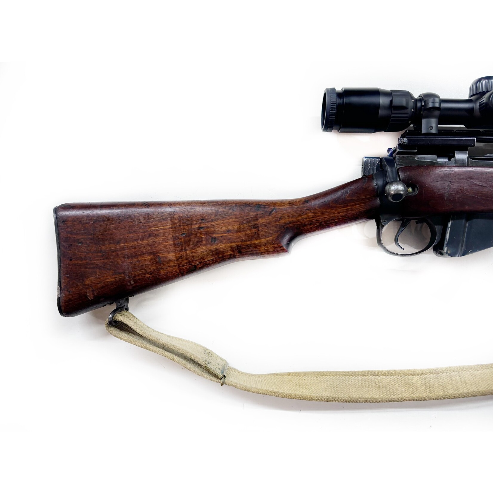 USED LEE ENFIELD 303 BRITISH LONG BRANCH NO 4 MK I 25” BRL 10 RD W/ NIKON 3-9X40 SCOPE/ SLING/