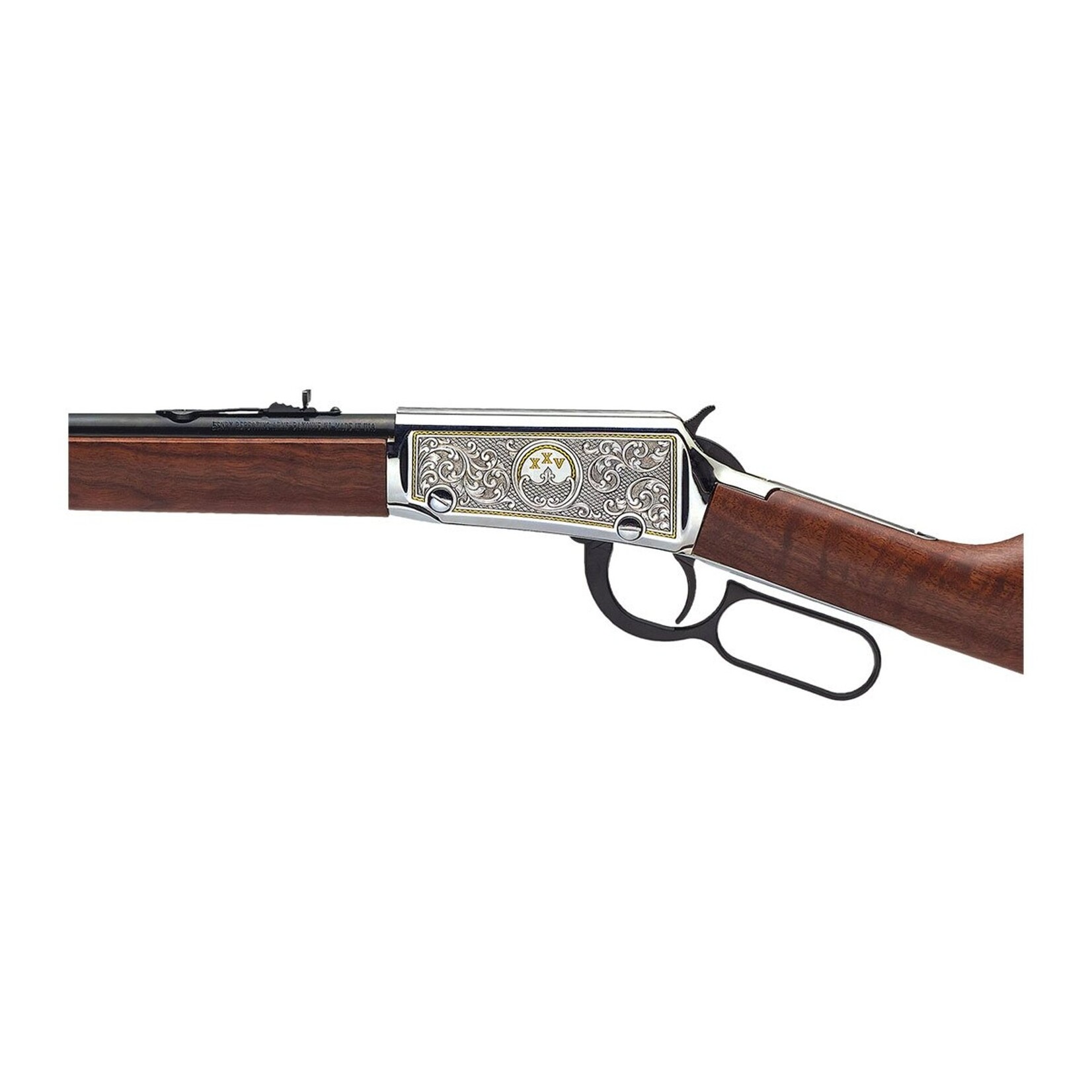 HENRY HENRY 22 S/L/LR LEVER ACTION H001-25 25TH EDITION 18.5” BLUED BRL ENGRAVED 15+1
