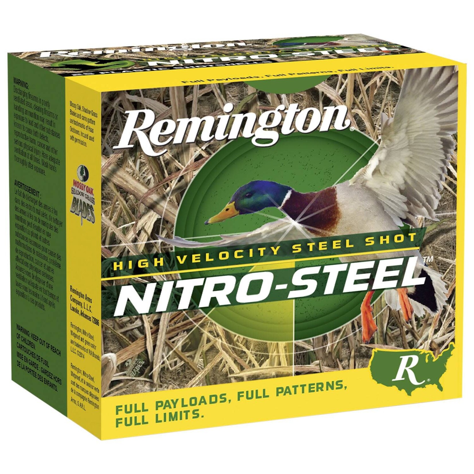 REMINGTON 12 GA NITRO-STEEL HI-VELOCITY SHOTSHELL 2-3/4" 1-1/4 OZ #BB 1275 FPS 25/CT
