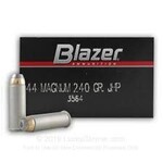 CCI CCI BLAZER 44 MAG 240 GR JHP ALUMINUM 50 RNDS 3564