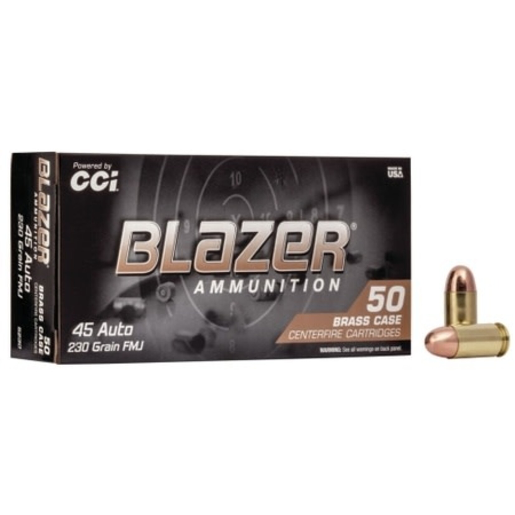 CCI CCI BLAZER BRASS 45 AUTO 230GR FMJ 50 RNDS