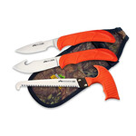 Outdoor Edge OUTDOOR EDGE WILOD GUIDE THREE-PIECE FIELD DRESSING KIT W/SHEATH
