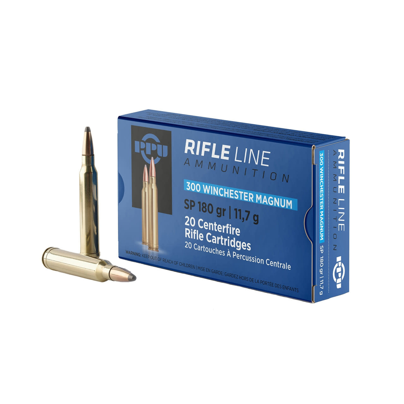 PPU PPU 300 WIN MAG 180 GRAIN SP RIFLE LINE 20 RNDS A124