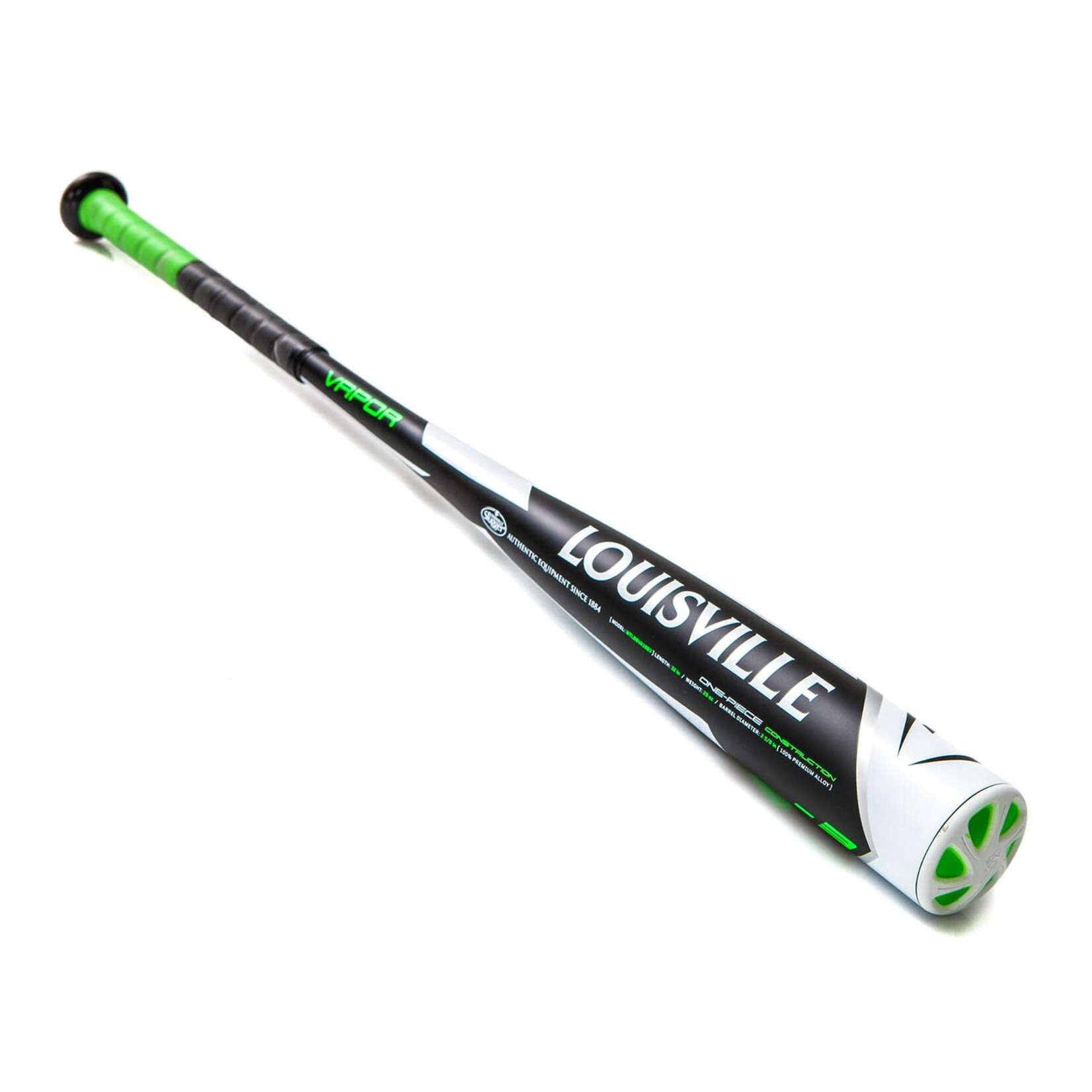 LOUISVILLE SLUGGER LOUISVILLE VAPOR 30 IN/  27 OZ/ 2 5/8 BLACK AND WHITE