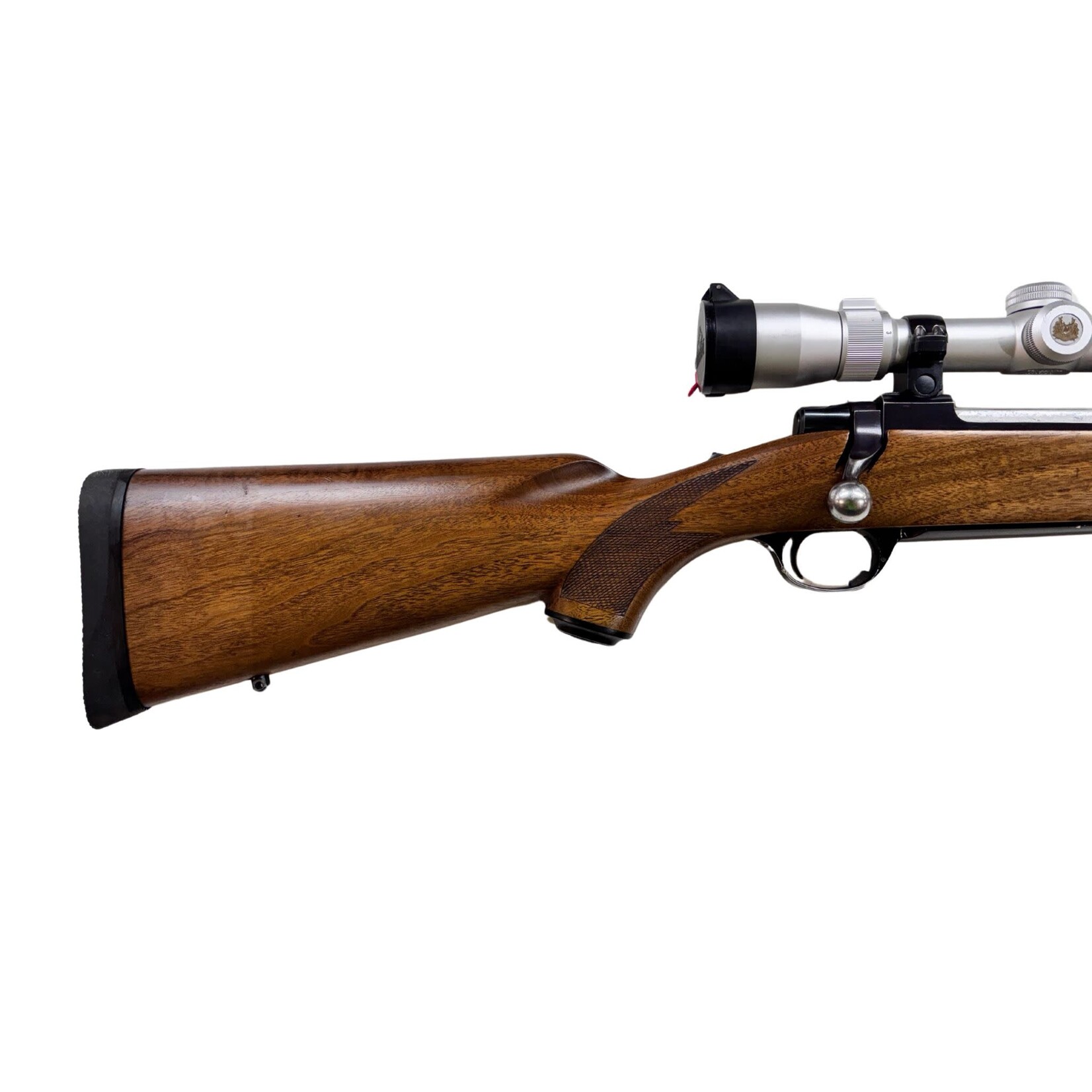 RUGER USED RUGER M77 358 NORMA MAG BOLT ACTION 3 RDS 23" BARREL 3-9X40 NIKON SCOPE
