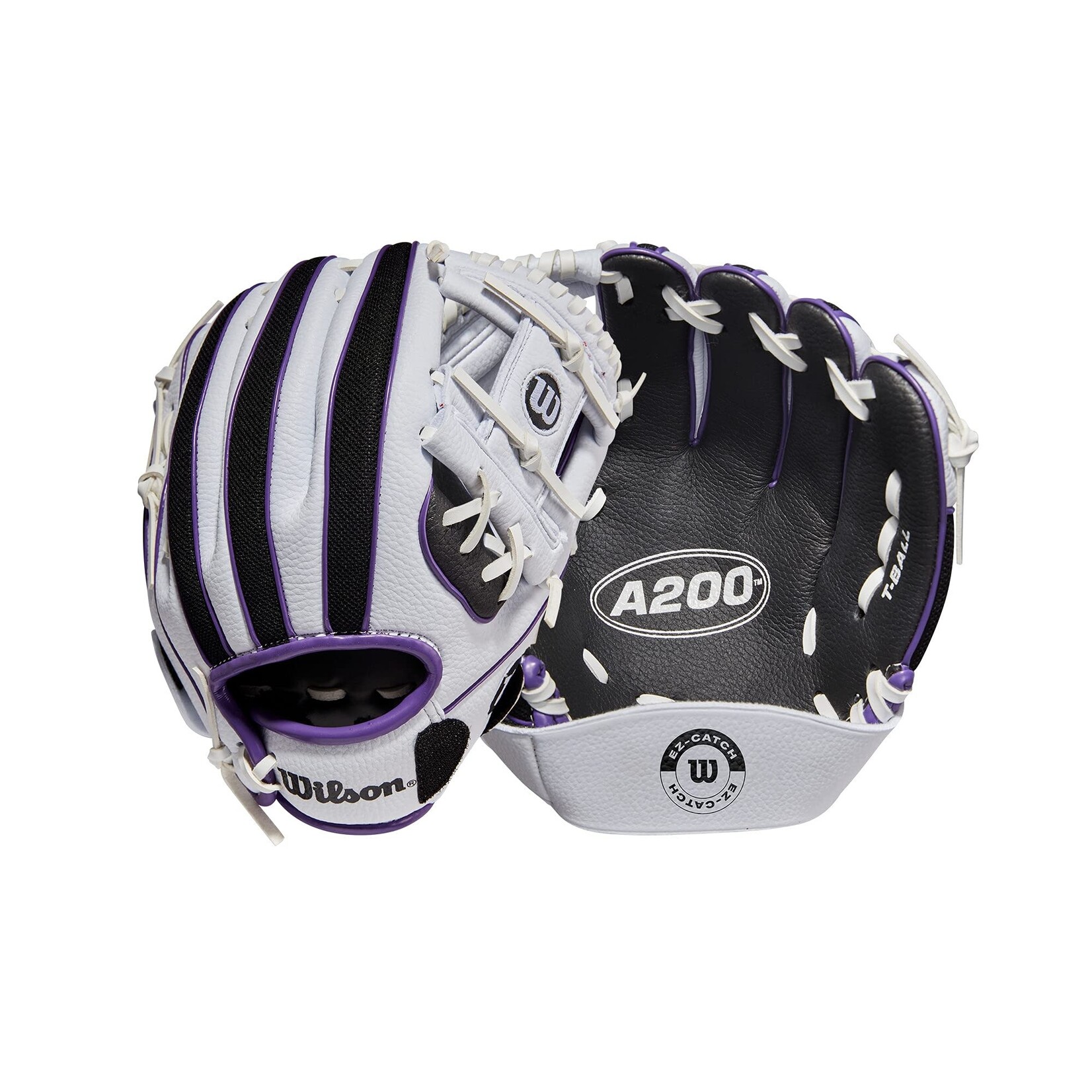 WILSON WILSON BALL GLOVE A200 10"  WHITE/PURPLE