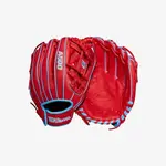 WILSON WILSON BALL GLOVE A500 11.5"  REG RED/BLKUE/WHITE