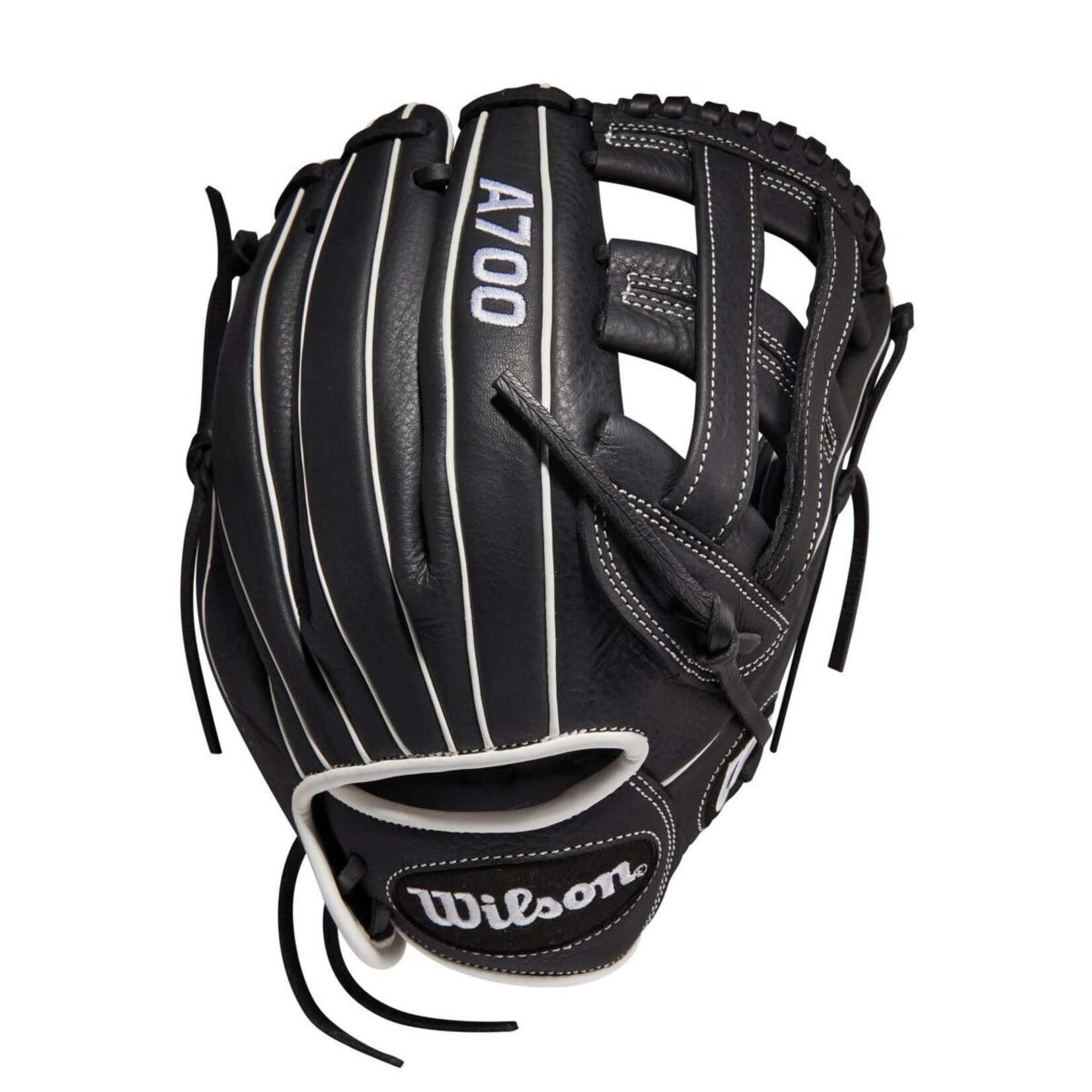 WILSON WILSON BALL GLOVE A700 FASTPITCH LH 12"  BLK/WHITE (THROW LEFT)