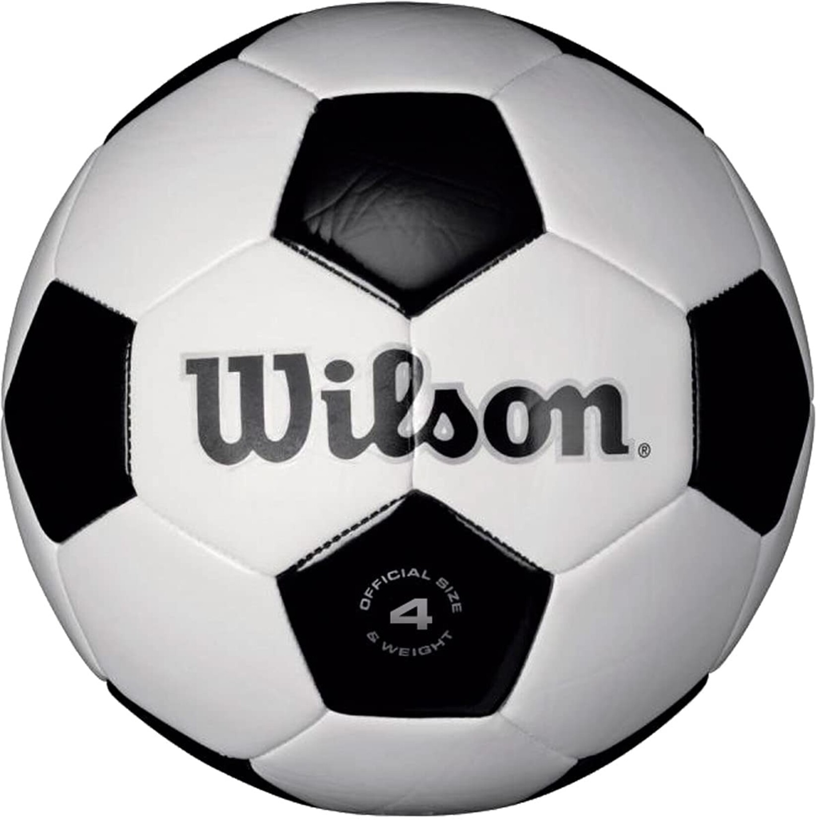 WILSON WILSON SOCCER BALL TRADITIONAL #4 BLK/WHITE